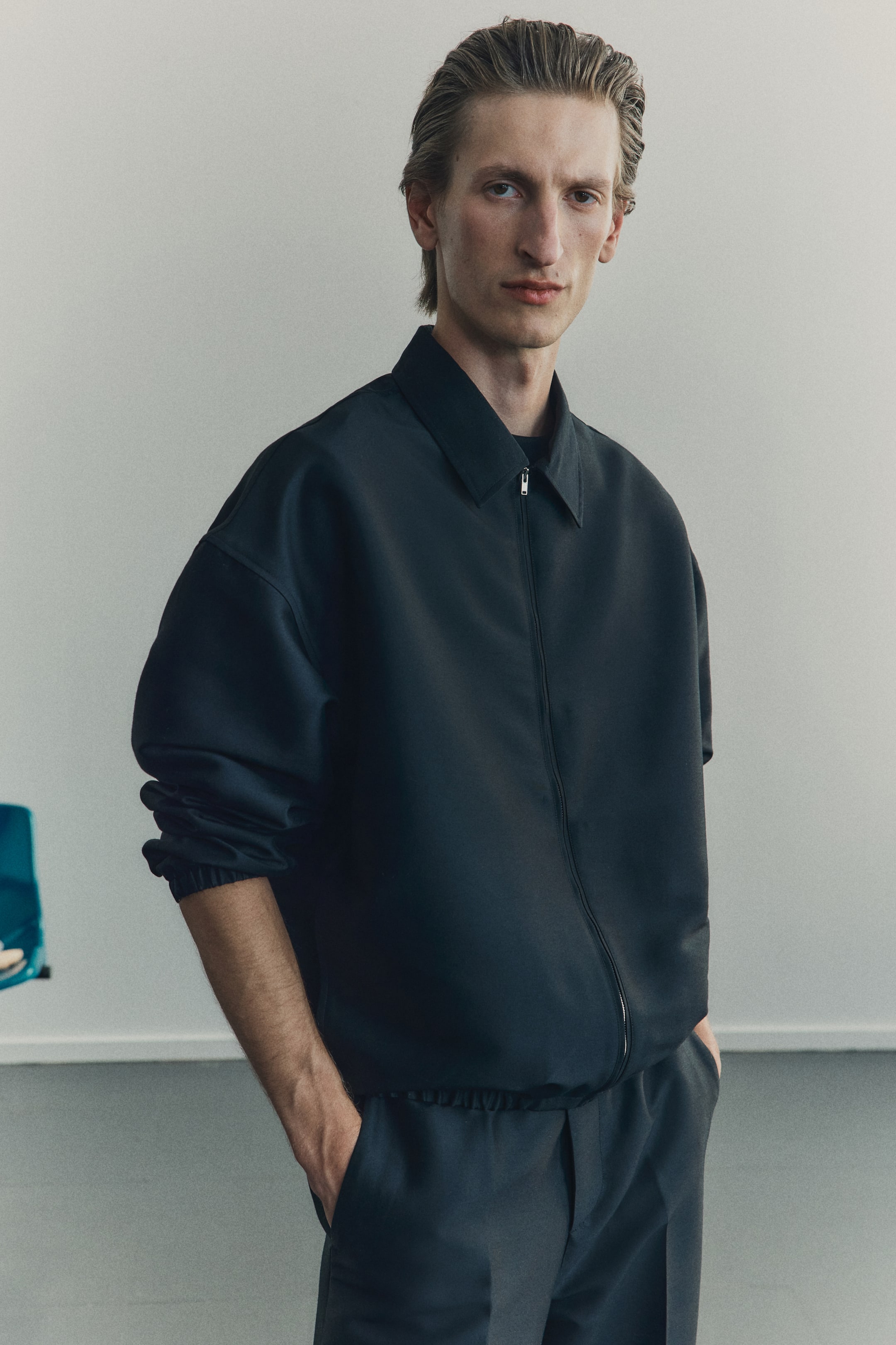 Преглед на по-голямо изображение: Яке-риза Loose Fit - Черен - МЪЖЕ | H&M BG 2