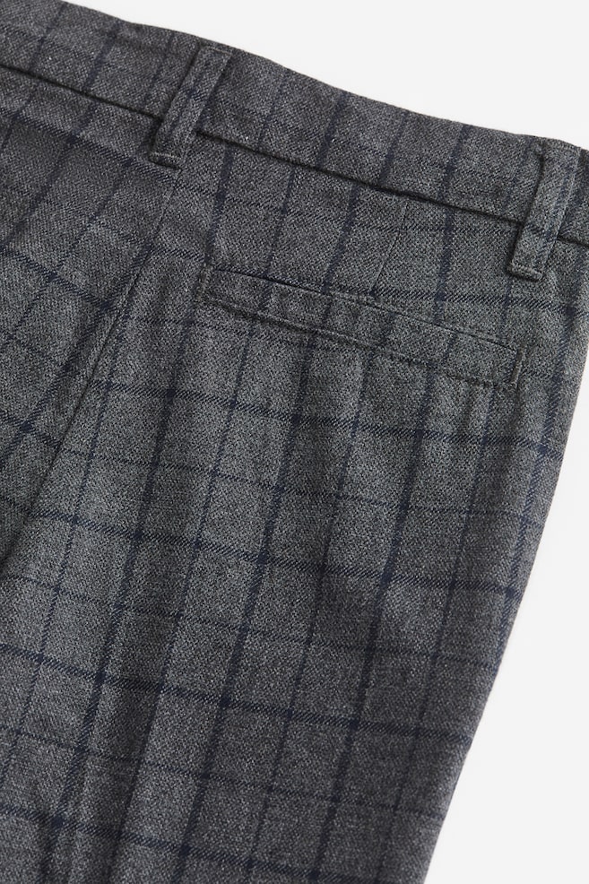 3-piece cotton set - Dark grey/Checked/Dark grey/Pinstriped - 5