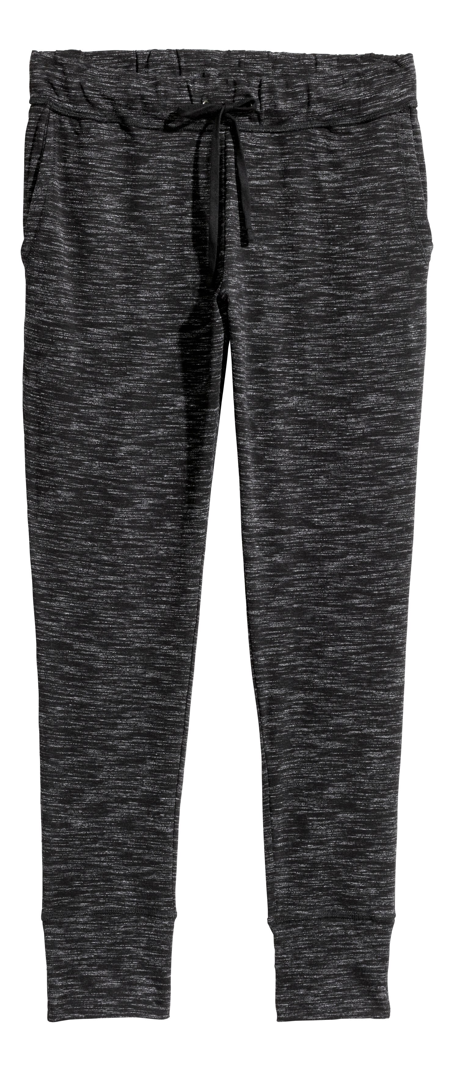 H\u0026M+ Joggers - Zwart gemêleerd - DAMES | H\u0026M NL