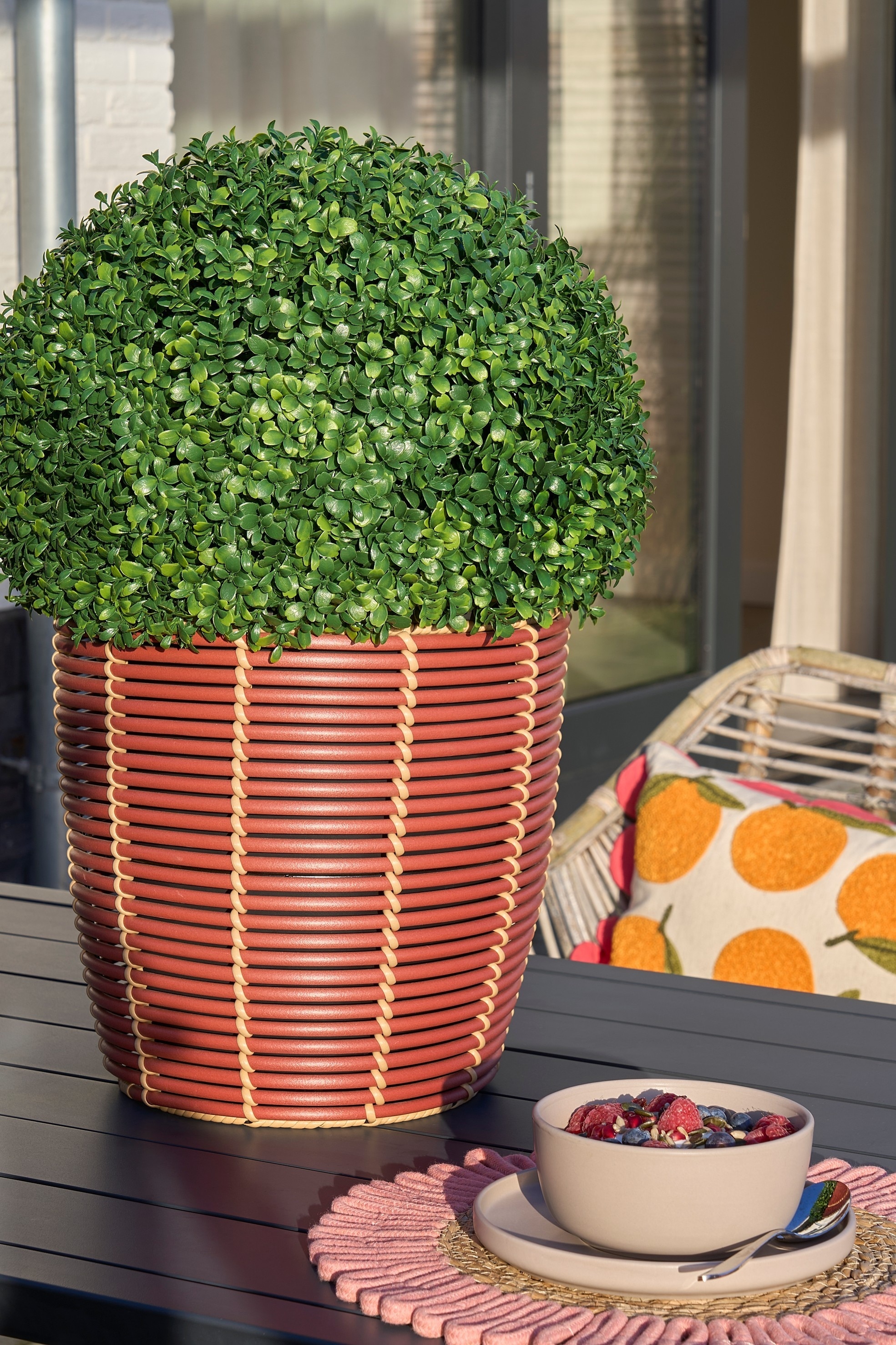 Servis Set 16-delar - Taupe/Bruten Vit/Grå