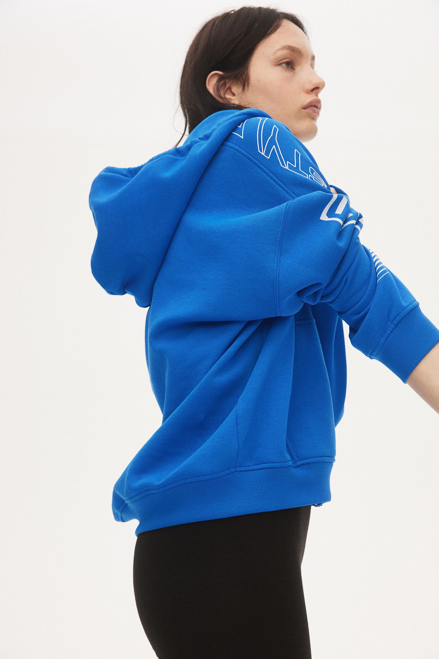 Oversized Zip Up Hoodie - Bright blue/FX5/Light beige/Pure at Heart - 5