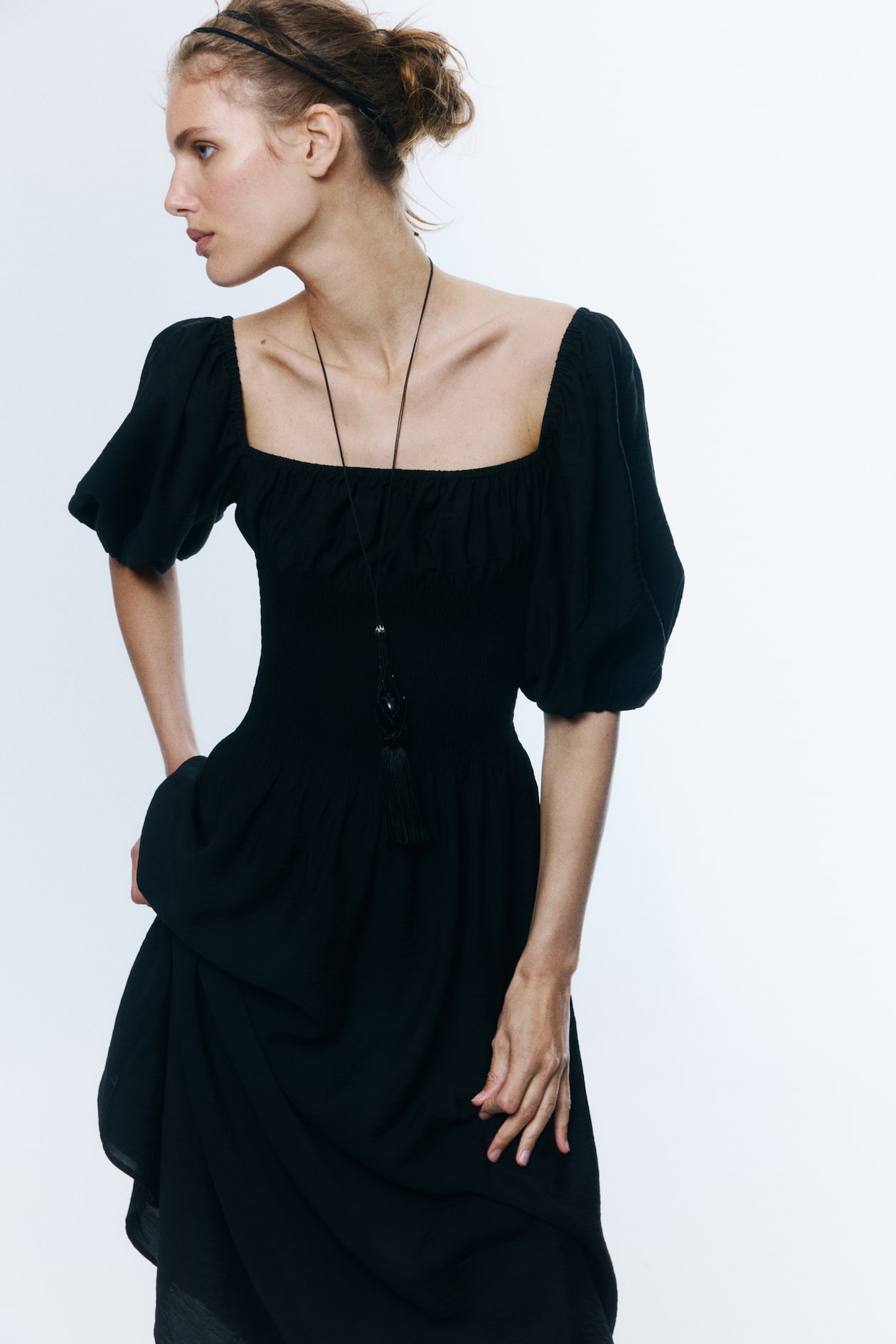 Smocked-Waist Dress - image 3