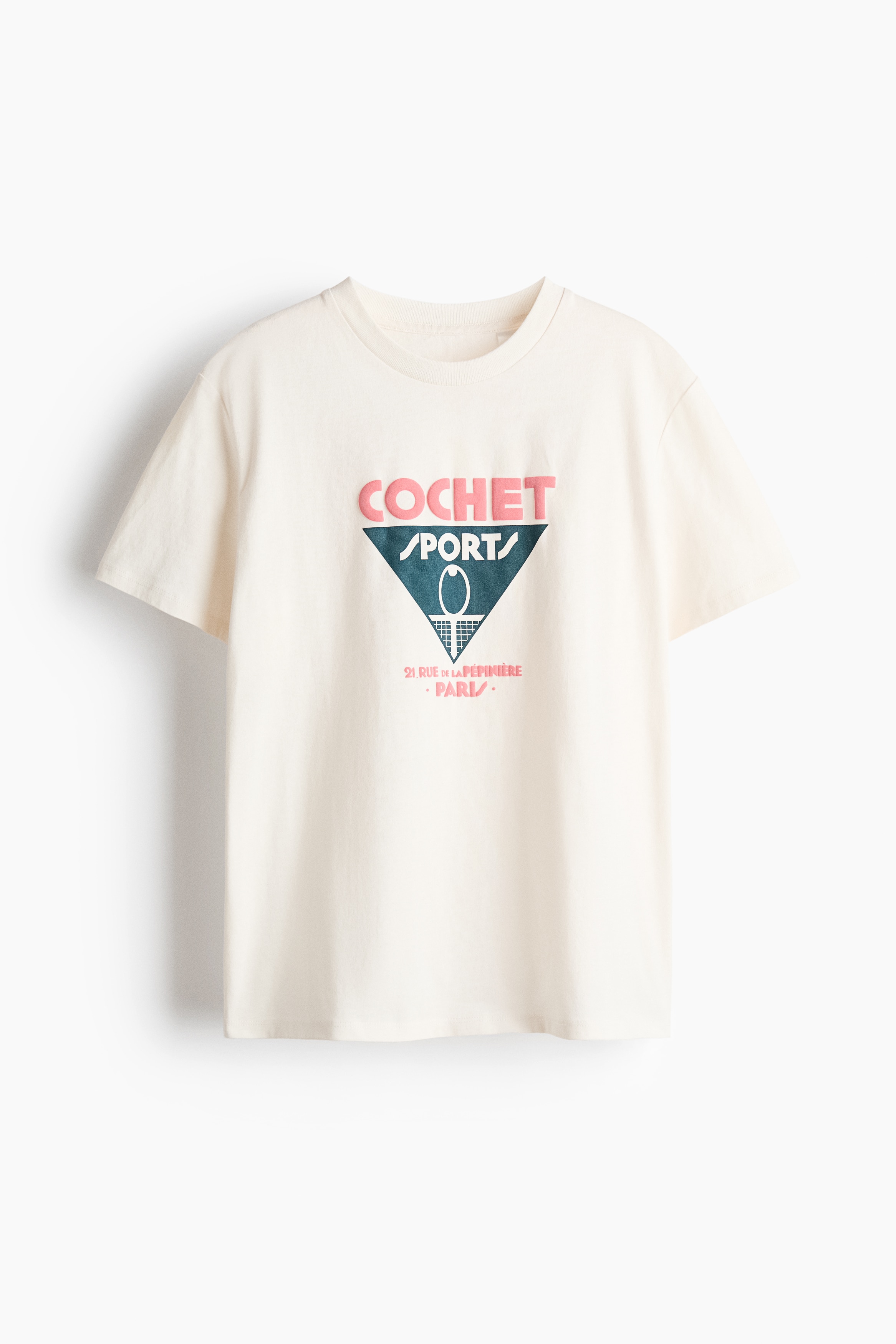 Printed Cotton T-Shirt - Cream/The Pierce Archive/Blue/Condé Nast Traveler/Cream/The Pierce Archive