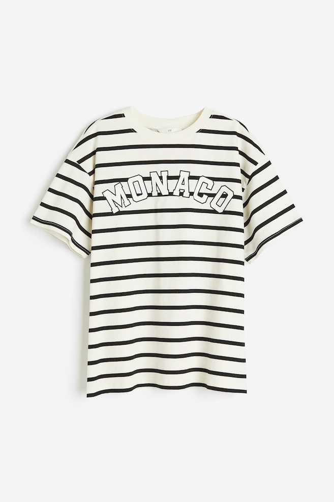 T-Shirt mit Print - Cremefarben/Monaco/Marineblau/Los Angeles - 2