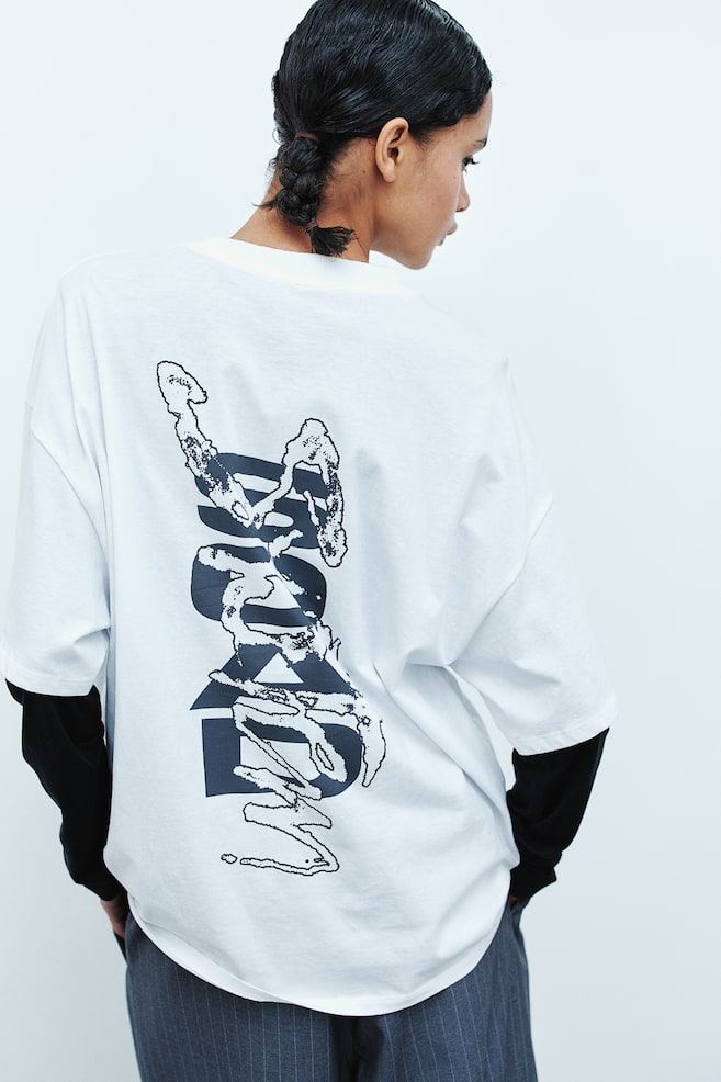 T-shirt oversize imprimé - Blanc/System of a Down/Crème/Formula 1/Gris clair/Fender/Blanc/Mary J Blige/dc/dc/dc/dc/dc/dc/dc/dc - 3
