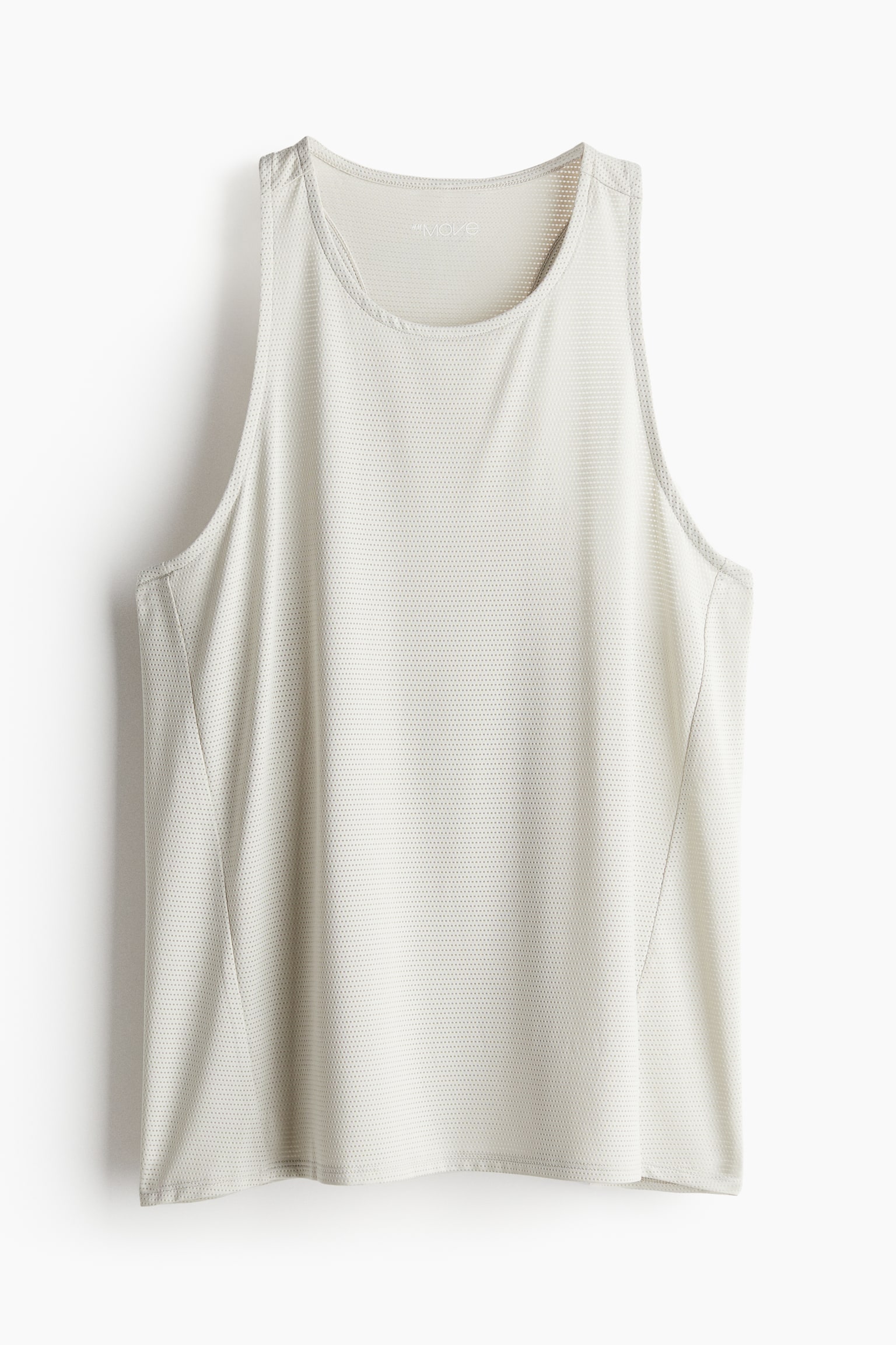 Sports vest top in DryMove™ - Light beige/White/Black - 2