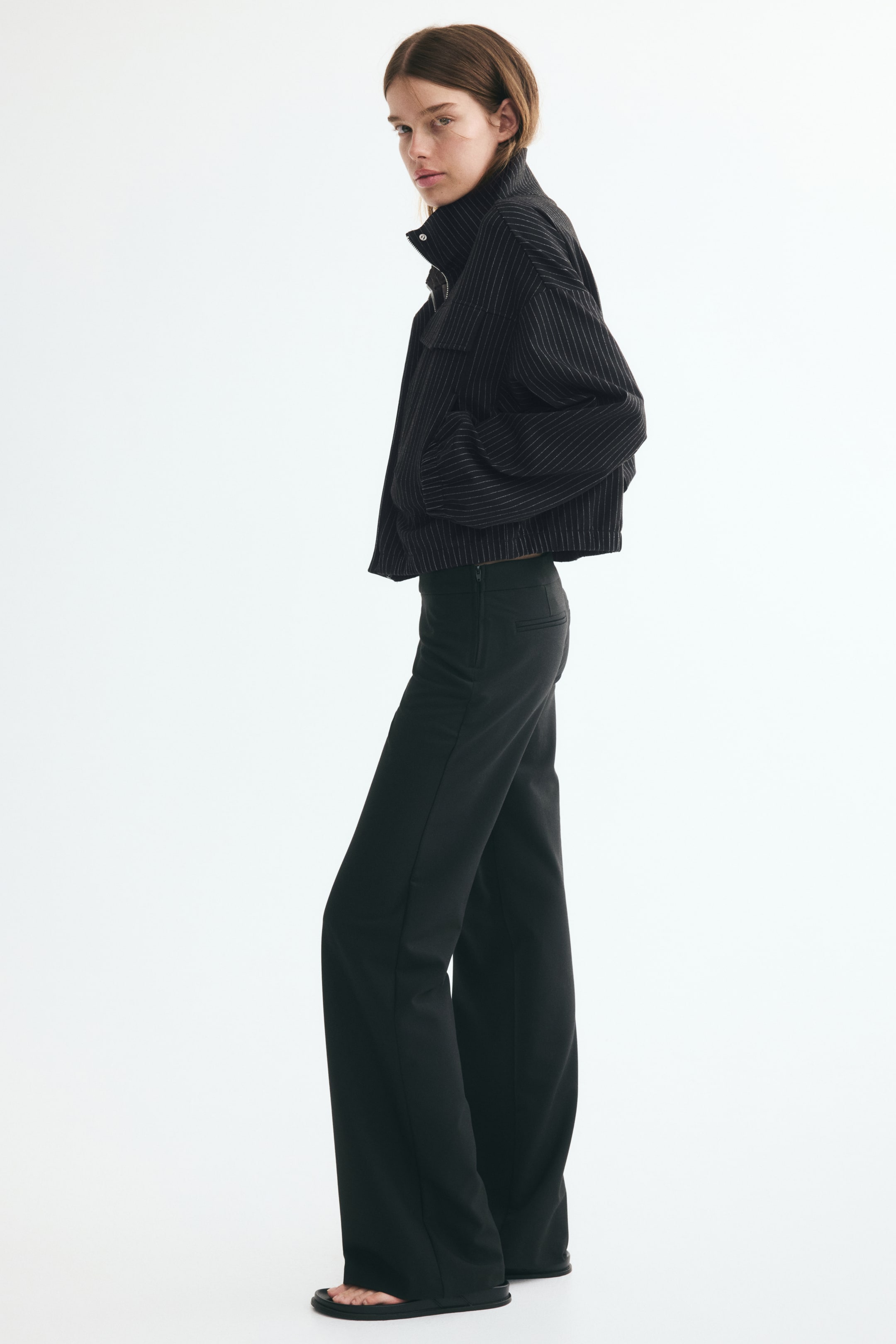 Женские куртки H&M Funnel-Collar Jersey Jacket — фото 5