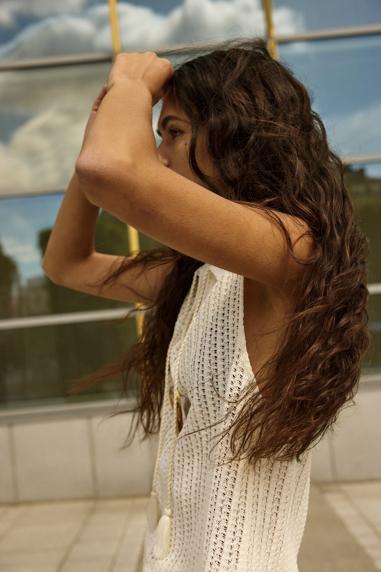 Pointelle-Knit Top - image 2