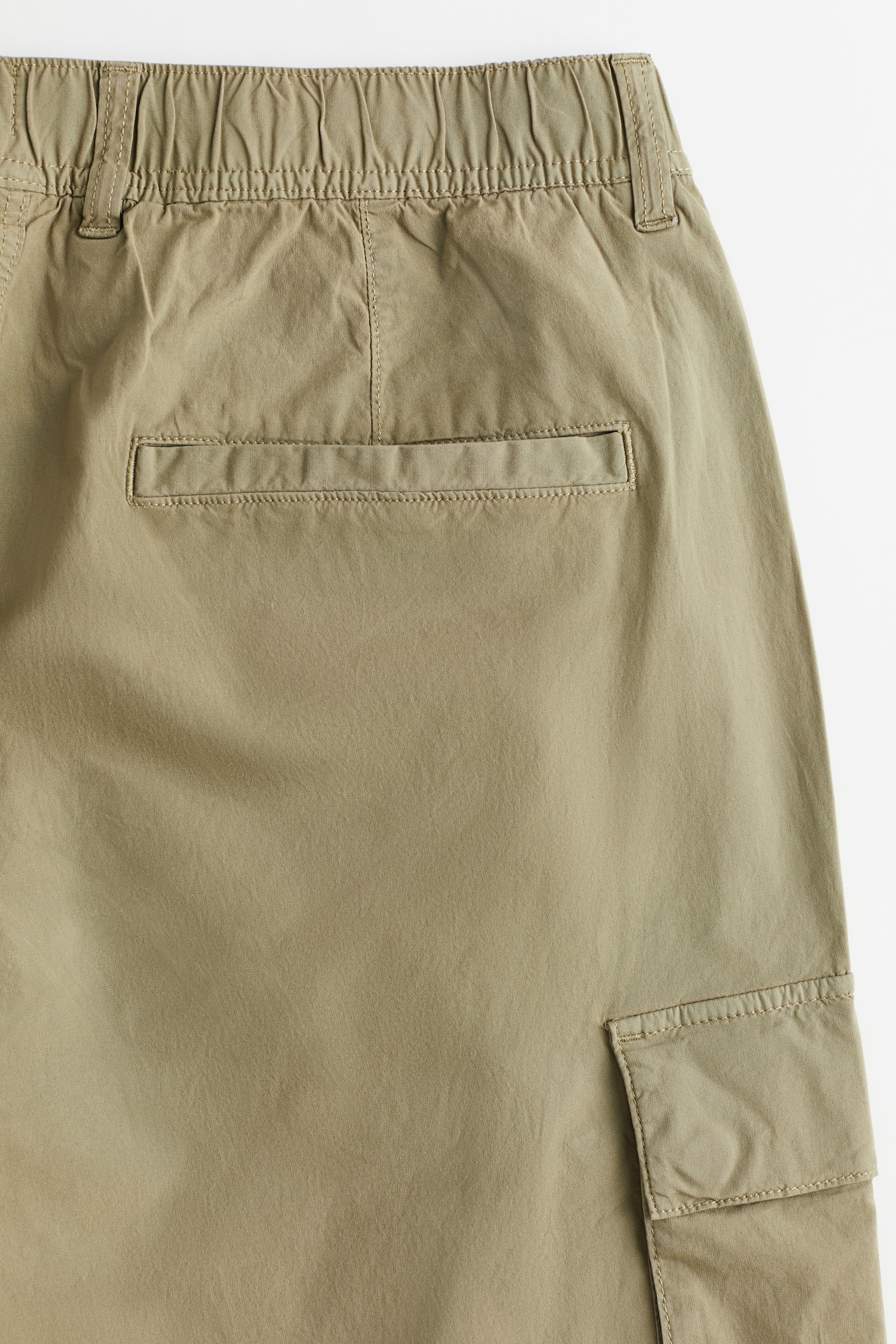 Reglar Fit Cargo Pants - Khaki green/Black/Cream - 8