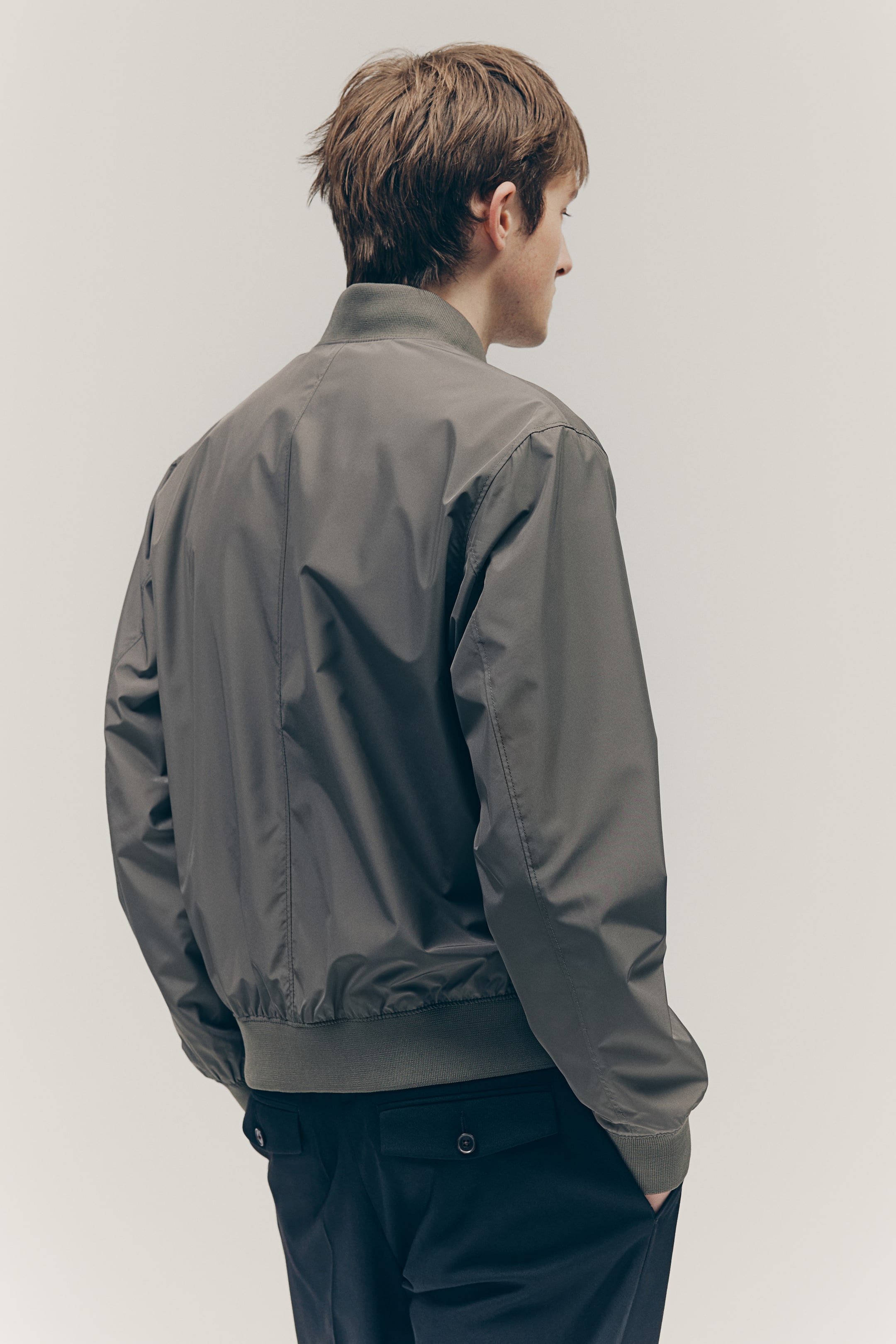 Regular-Fit Lightweight Bomber Jacket