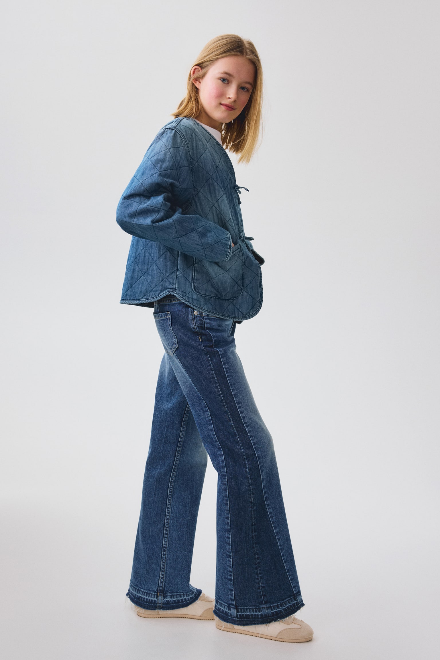 Quilted denim jacket - Denim blue - 5