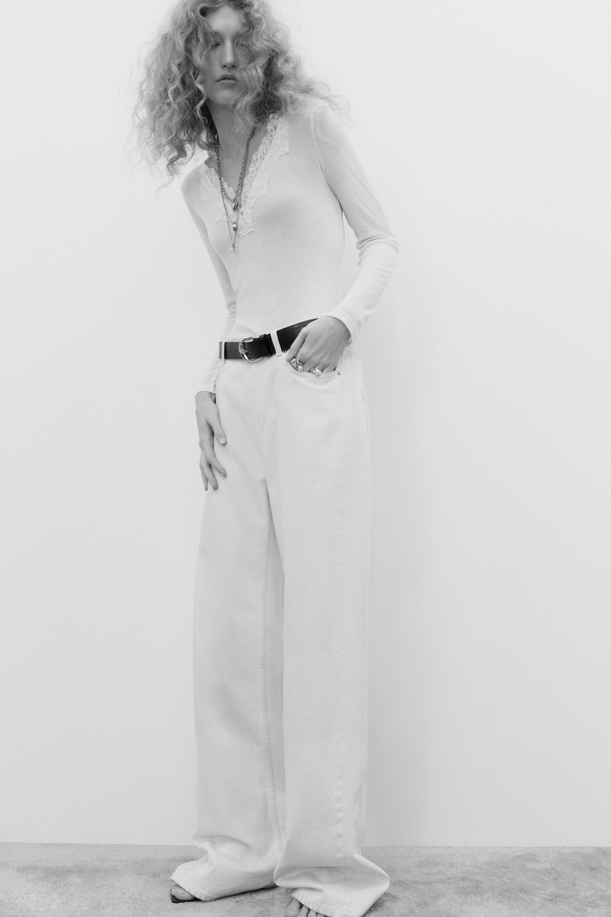 Lace-Trimmed Top - image 2