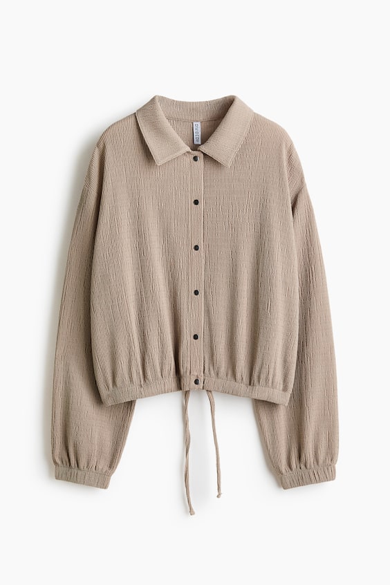 Женские куртки H&M Textured Jersey Jacket