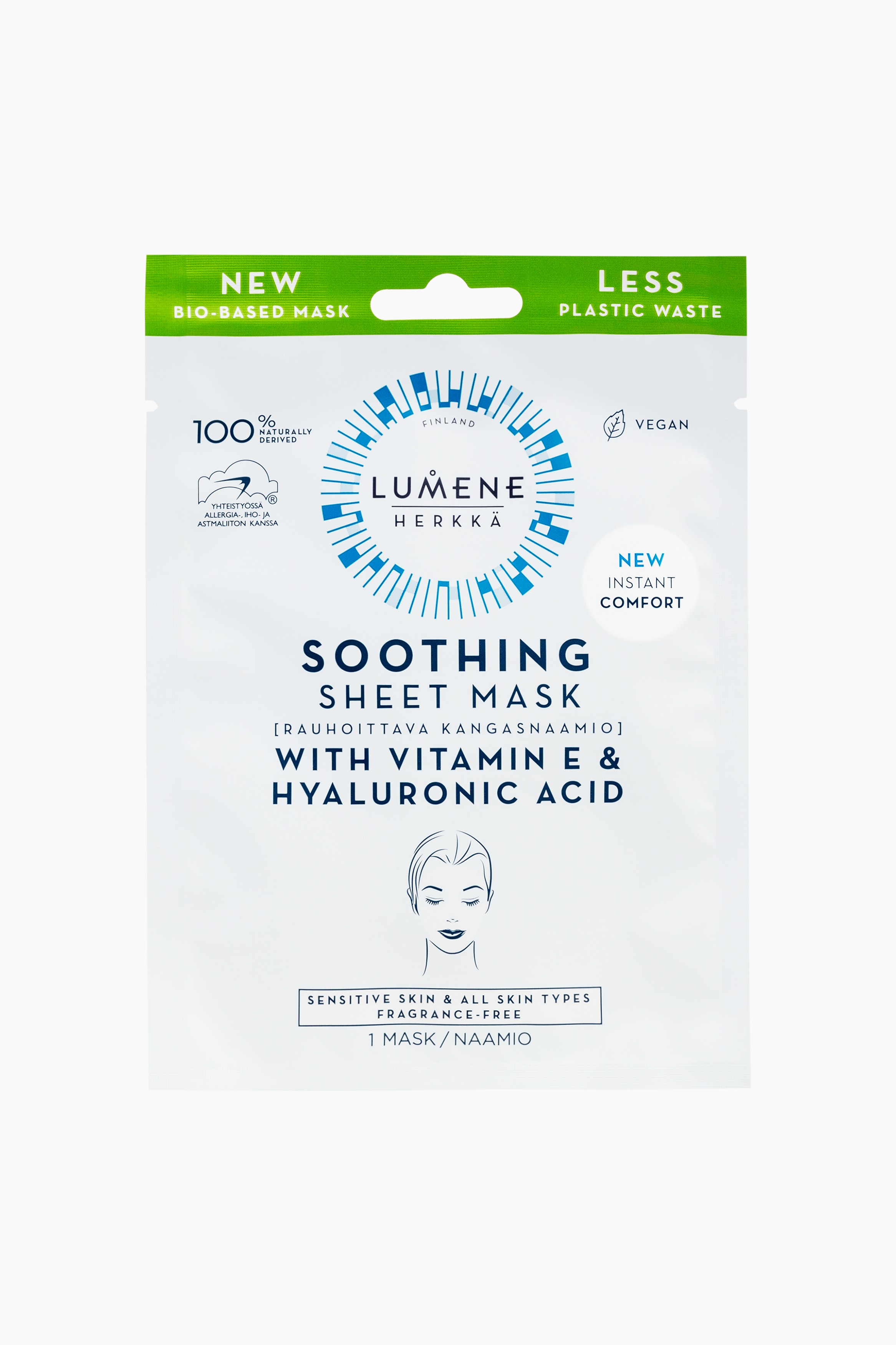 Lumene - Herka Soothing Sheetmask - Herka Soothing Sheetmask