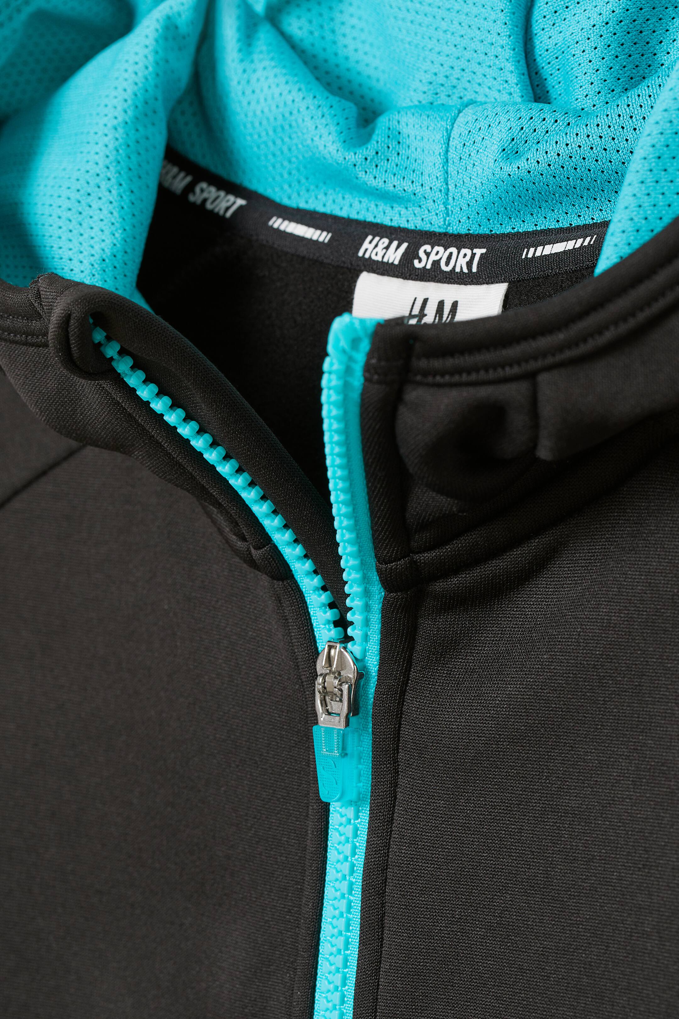 View larger image: Hooded sports jacket - Dark grey/Black - Kids | H&M 3