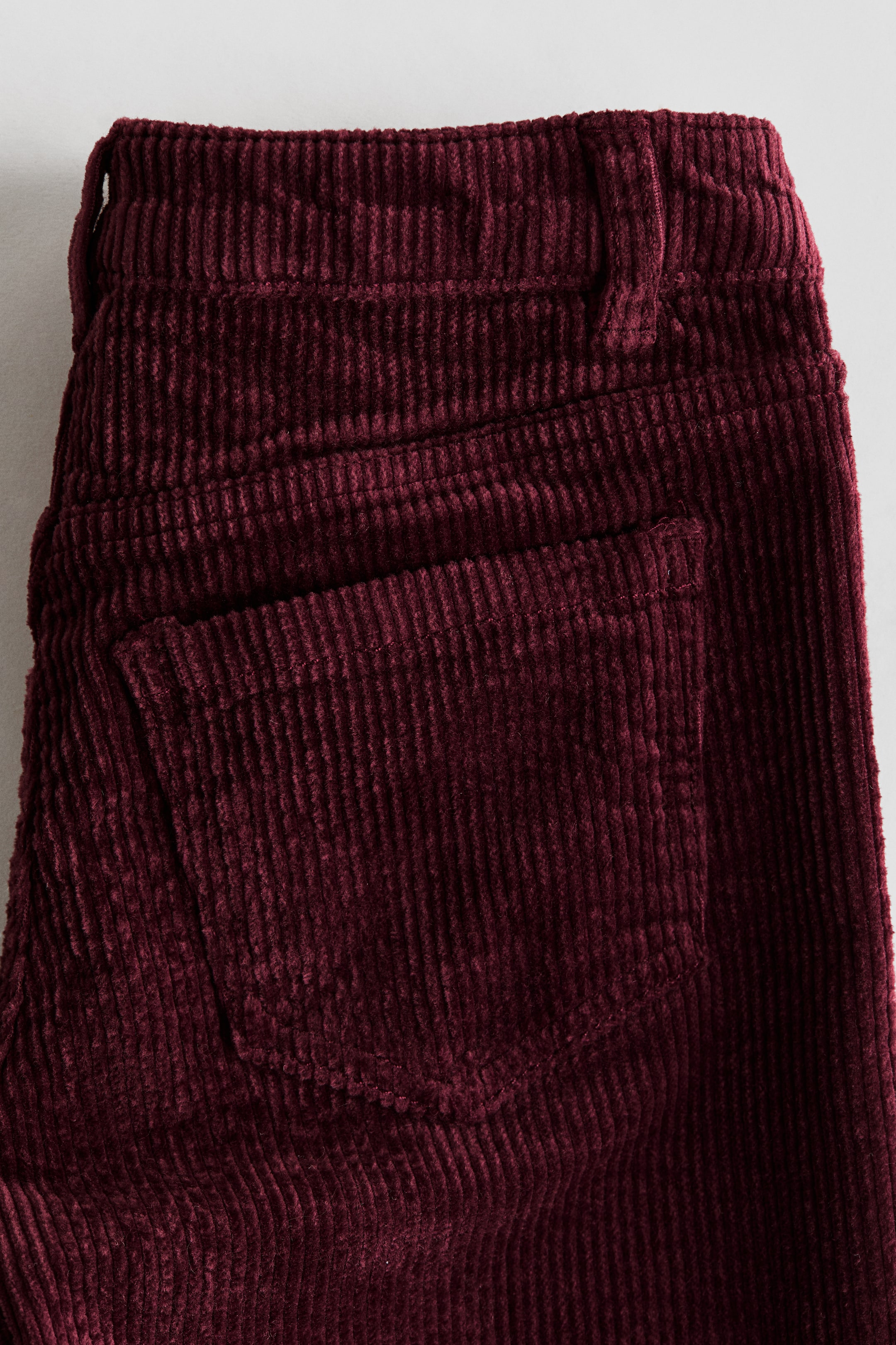 Wide-Leg Cotton Corduroy Pants