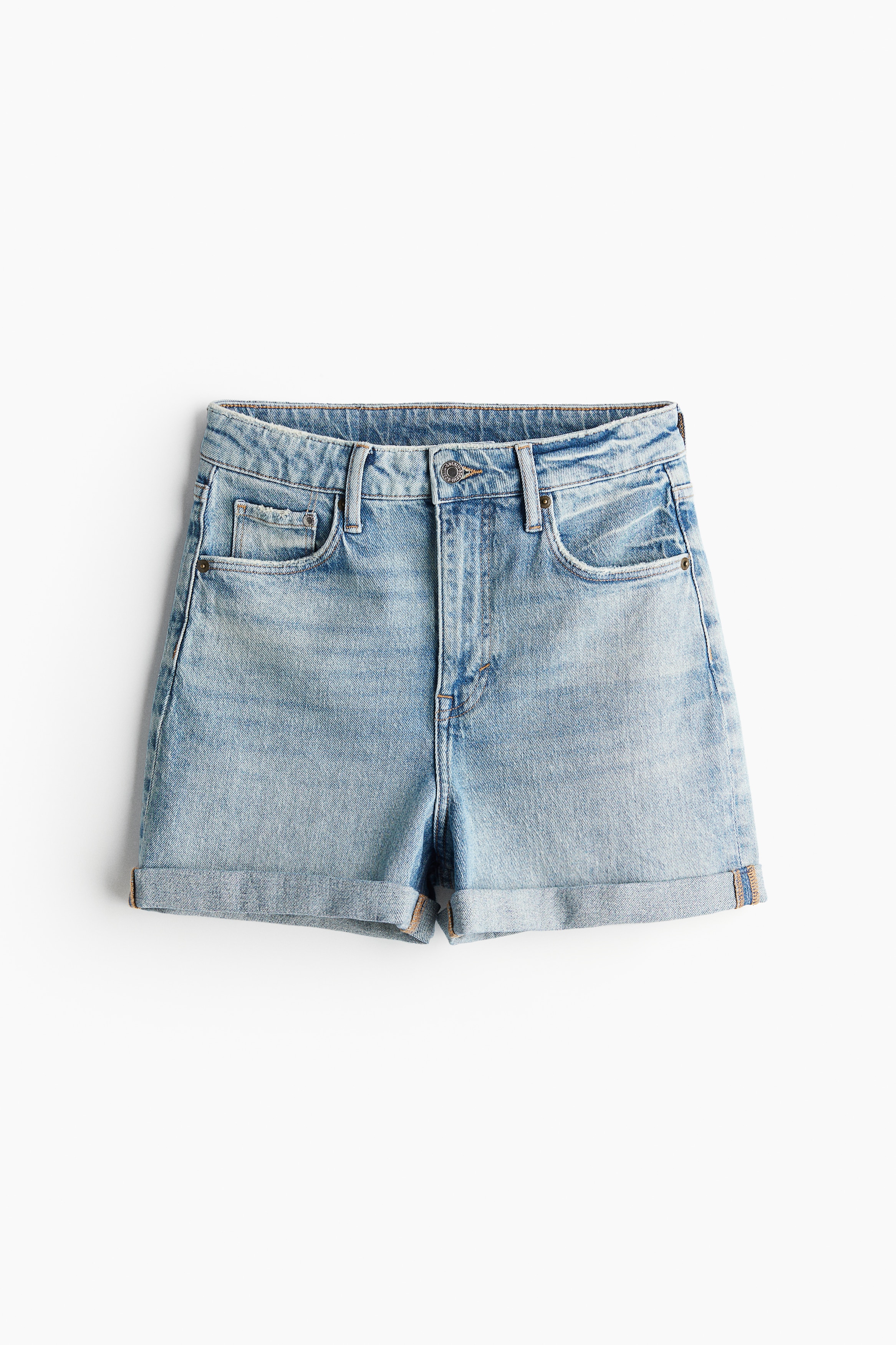 Mom Ultra High Denim shorts - Light denim blue/White/Black/Light denim blue/Denim blue/Denim blue/Dark denim blue