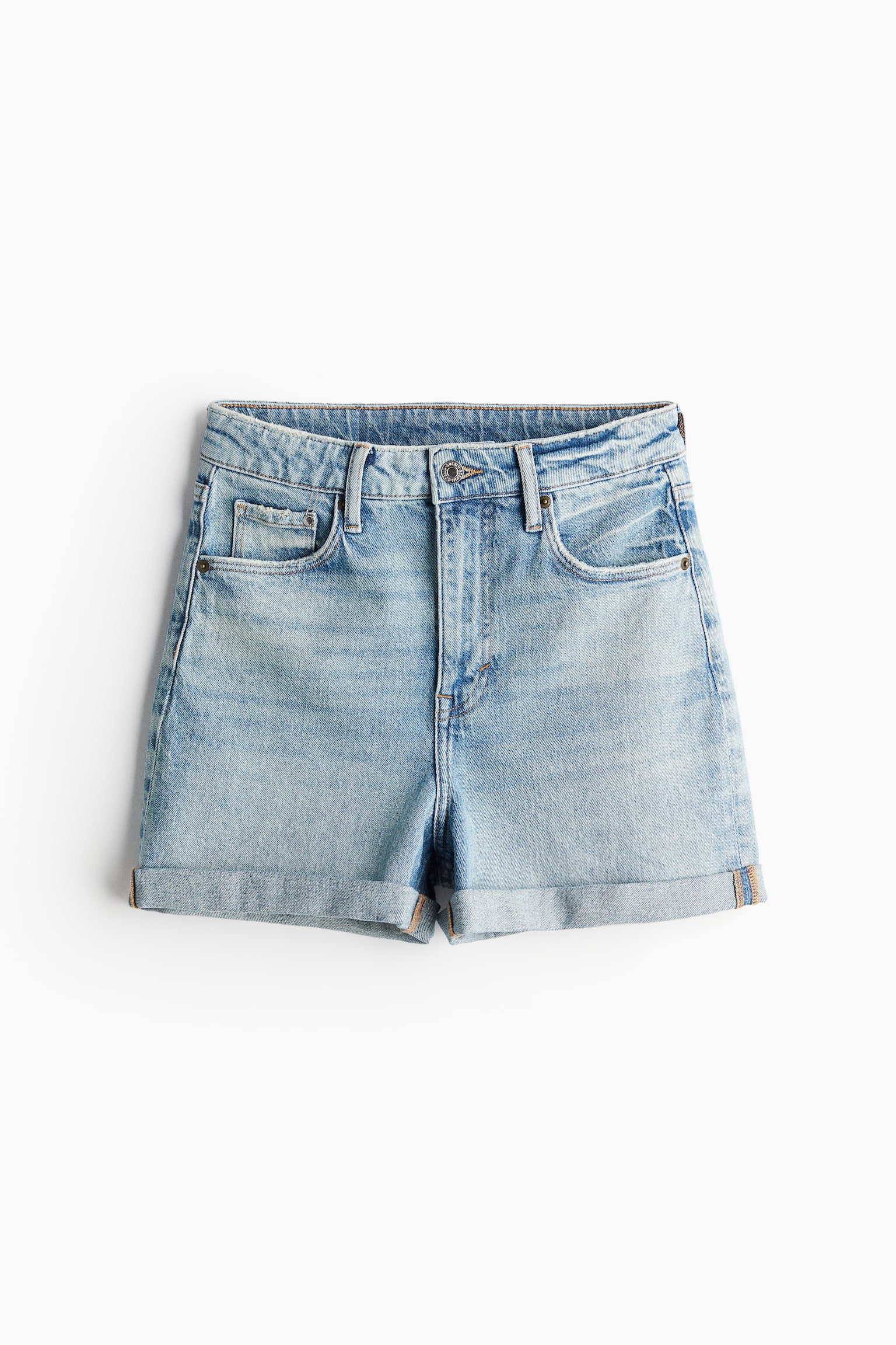 Mom Ultra High Denim shorts - Light denim blue/Light denim blue/Black/White/Light denim blue/Black/Beige - 2