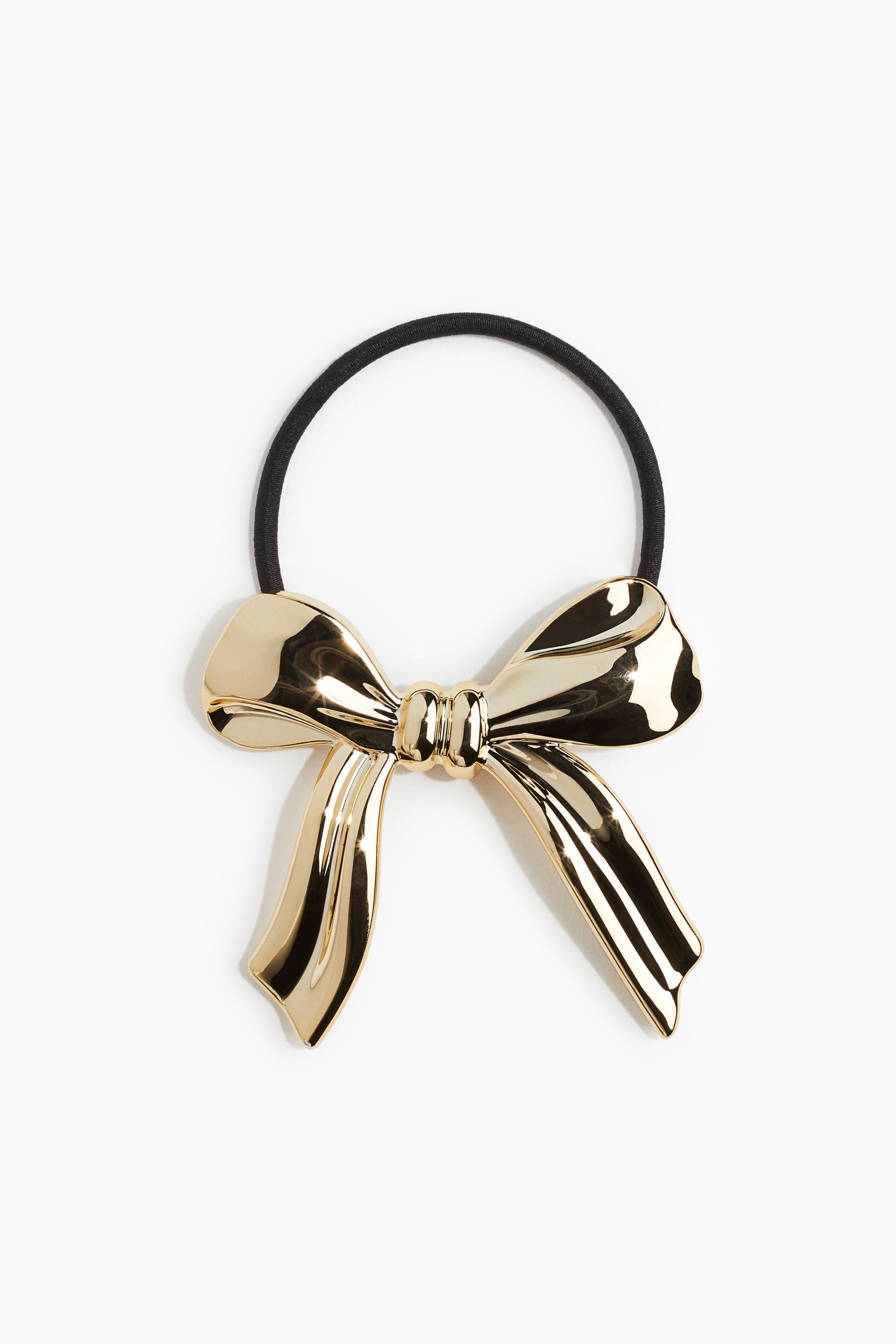 Bow Detail Hair Band - Gold colour