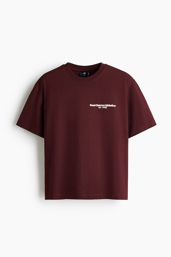 Мужские футболки H&M Loose-Fit Printed T-Shirt