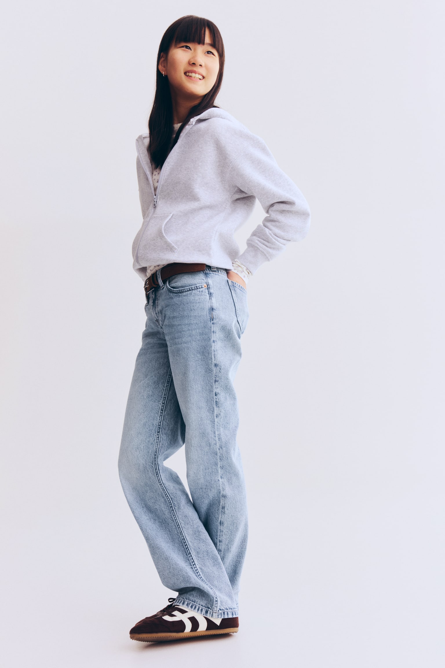 Straight Leg Jeans - Helles Denimblau/Helles Denimblau/Helles Denimblau/Denimblau - 5