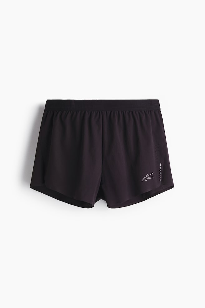 Short Running Shorts with DryMove™ - Black/Black/Plum/Warm brown/Light gray/Burnt red - 1