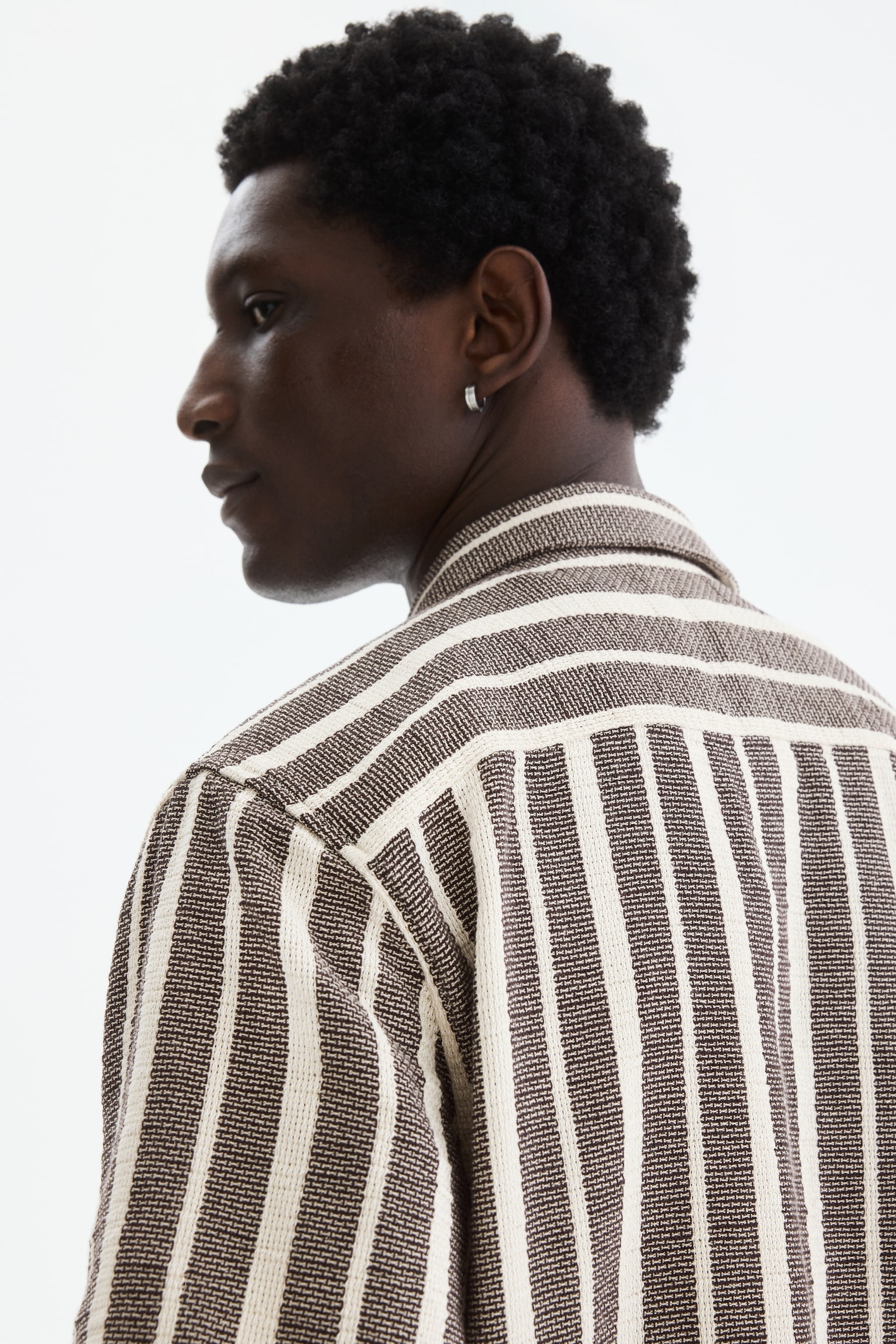 Hemd in Regular Fit - Dunkelbraun/Gestreift/Schwarz/Gestreift/Dunkelrot/Gestreift - 4