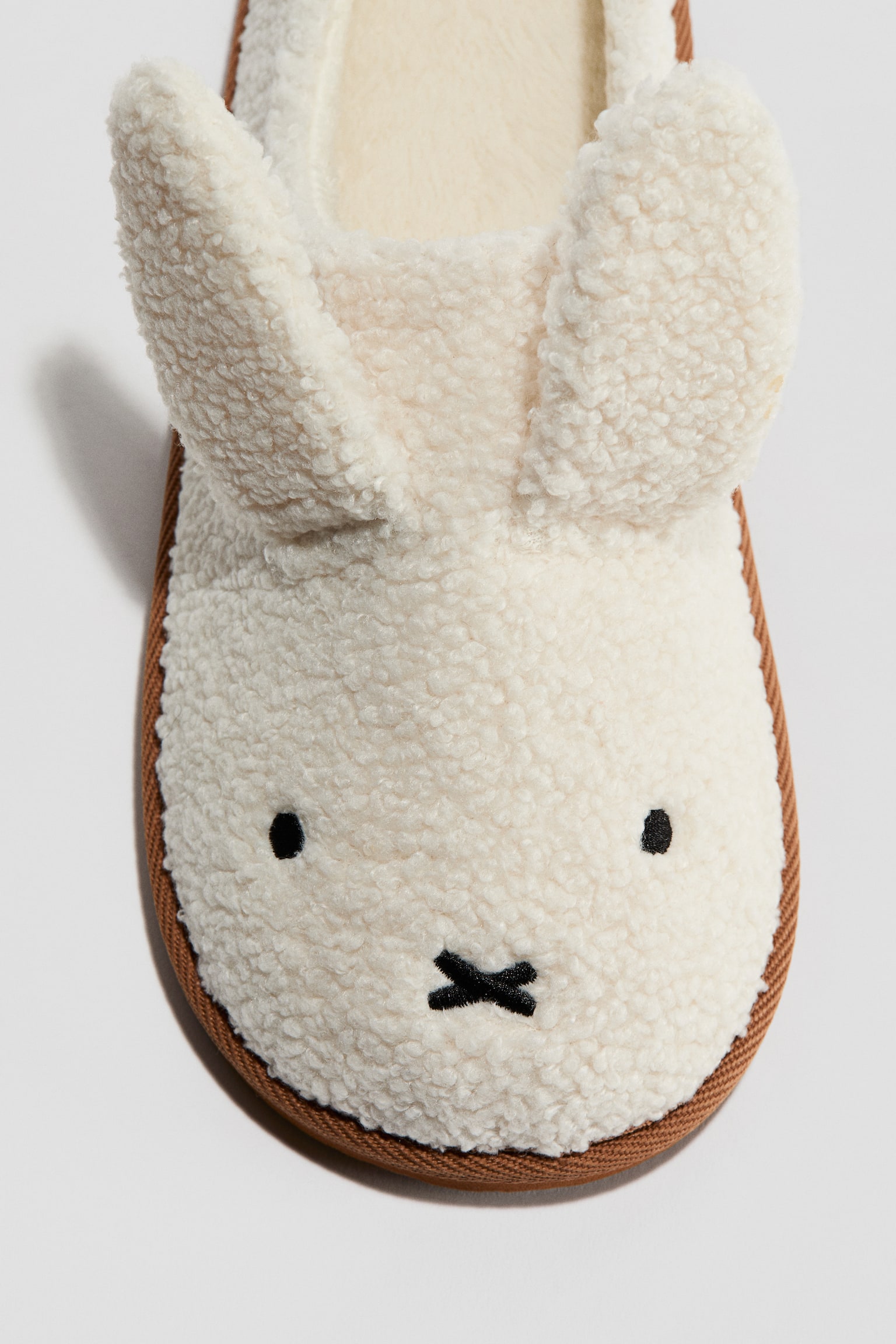 Детские сабо H&M Teddy Fleece Indoor Mules, цвет: Белый — фото 4