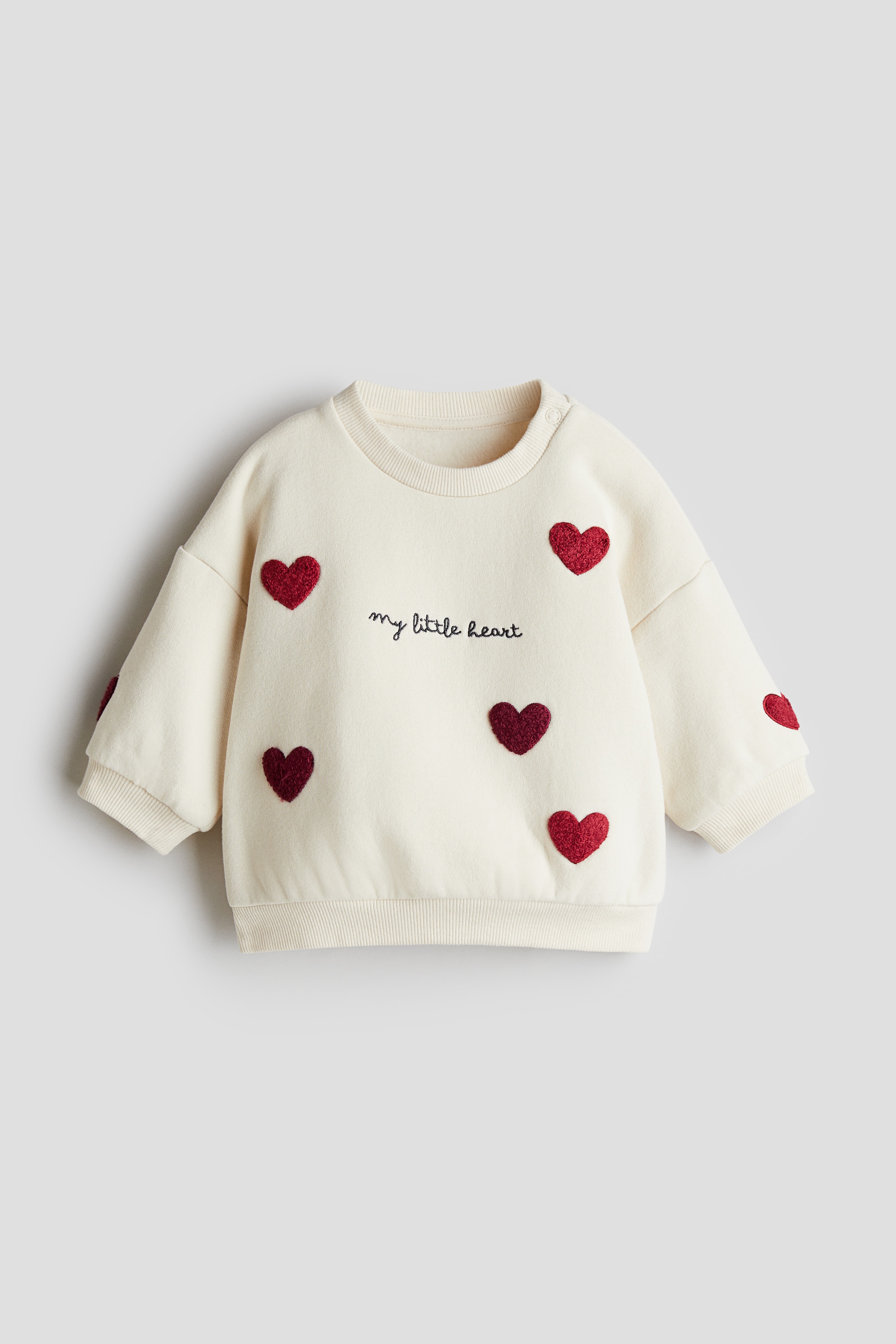 Sweatshirt with Motif - Light beige/My Little Heart - Kids Sweatshirt with Motif - Light beige/My Little Heart - Kids