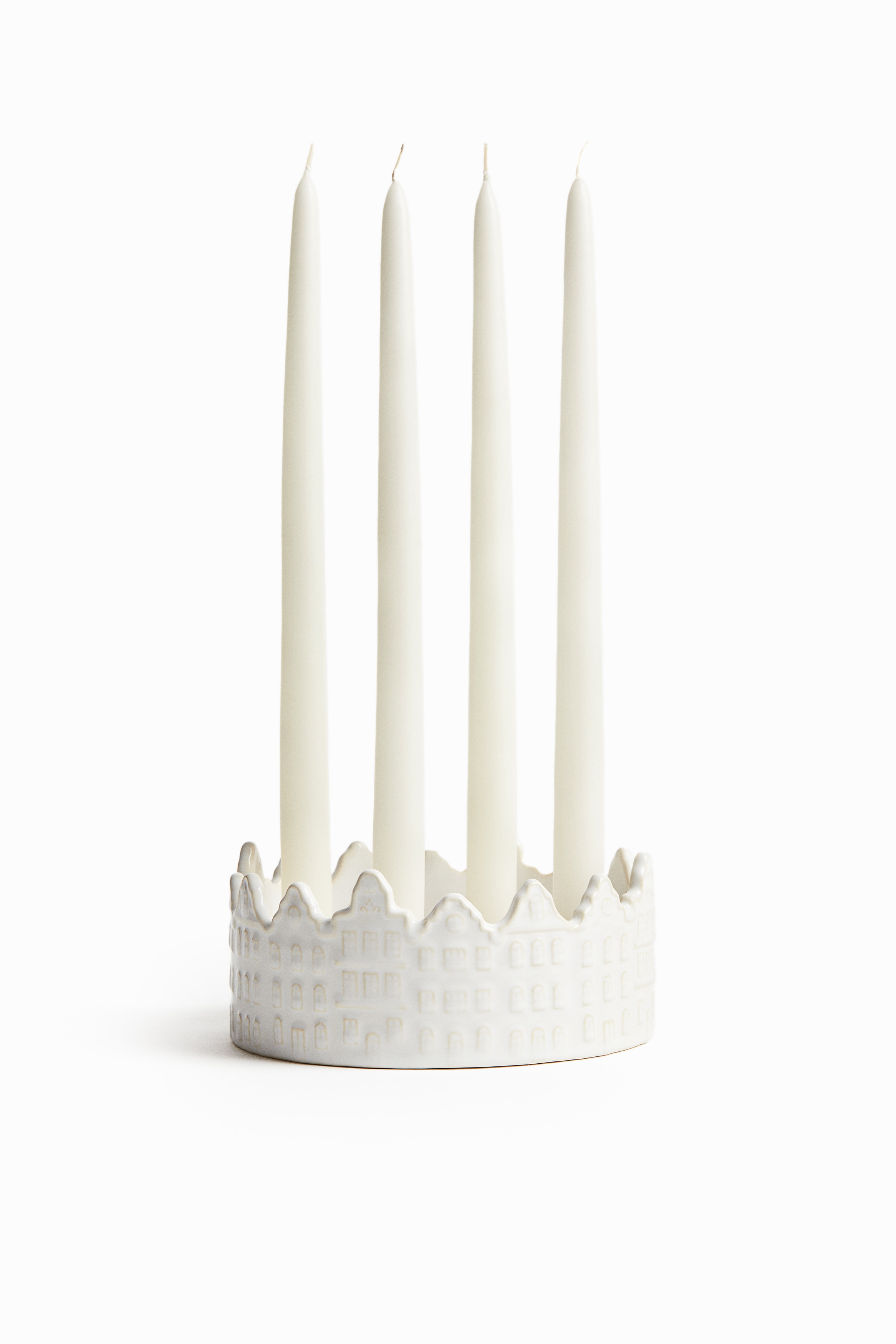H&M Home  - Portacandele con panorama cittadino - Bianco