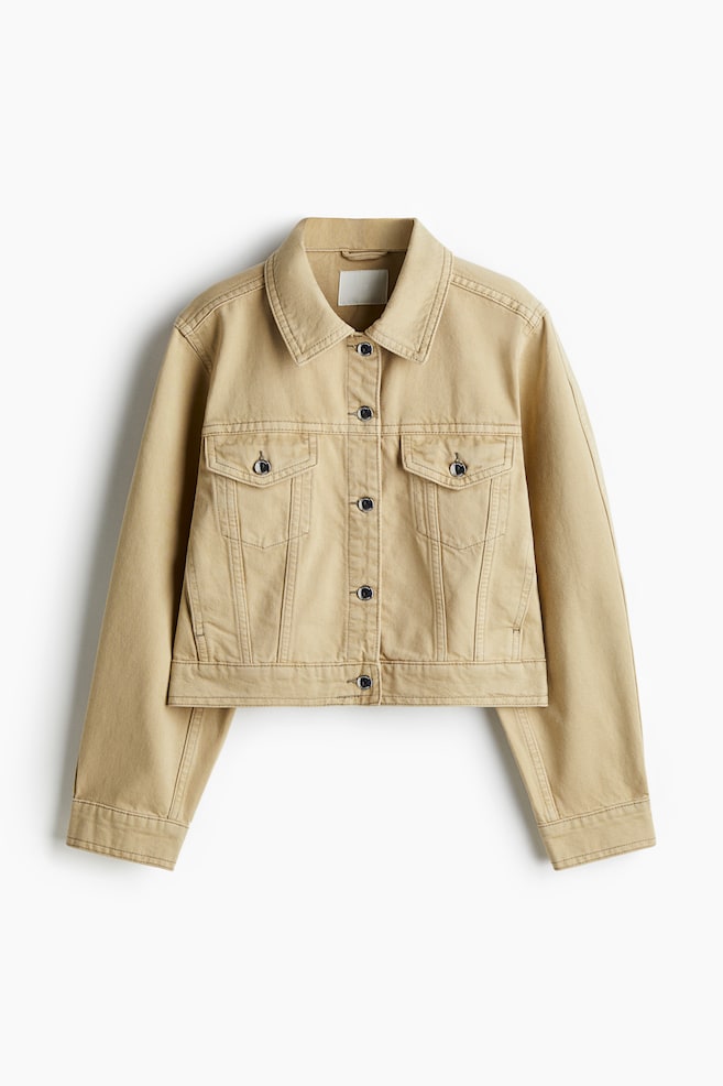 Denim Jacket - Beige - 1