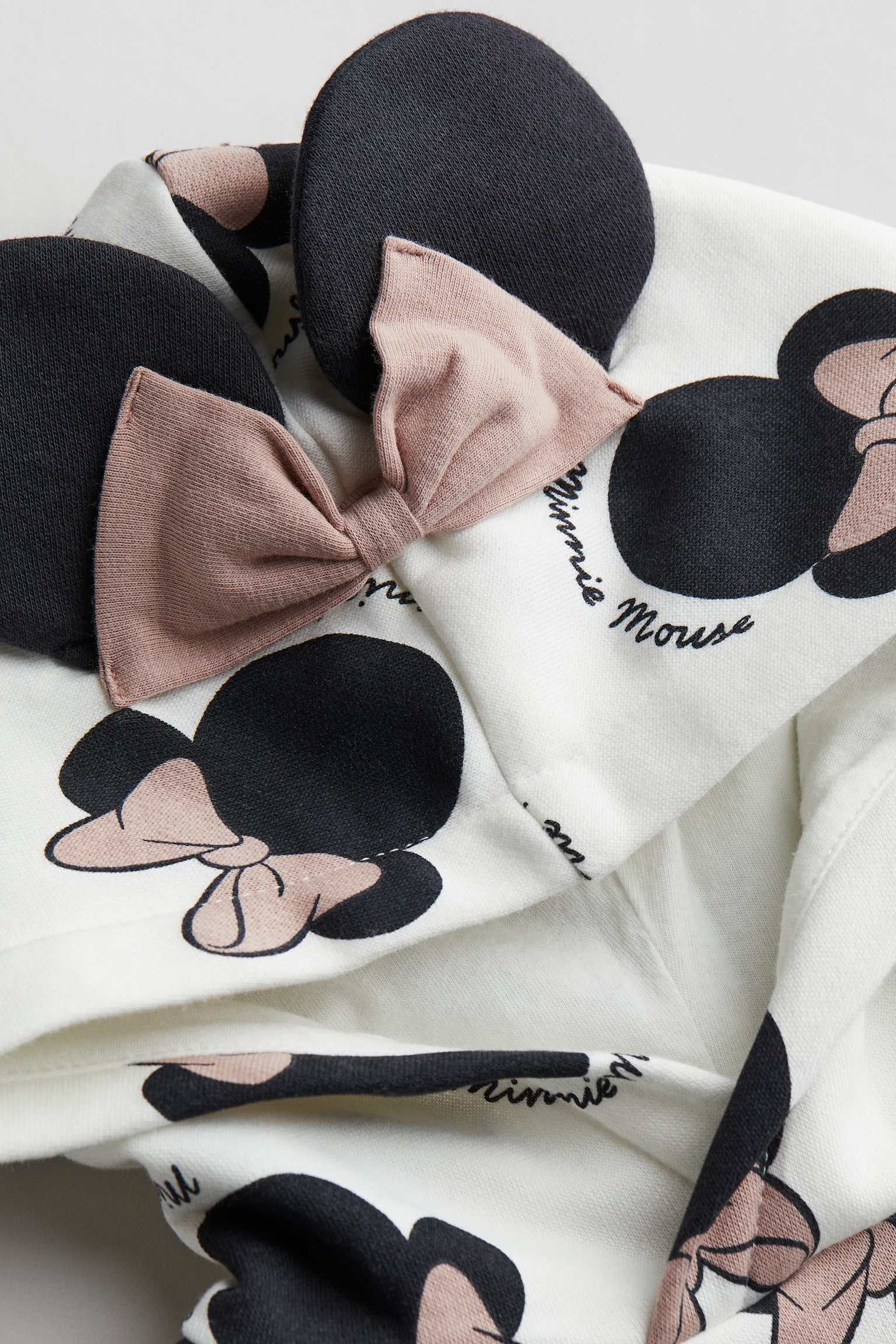 2-piece Hoodie & Leggings Set - Dusty pink/Minnie Mouse/Light pink/Minnie Mouse/Cream/Minnie Mouse - 3