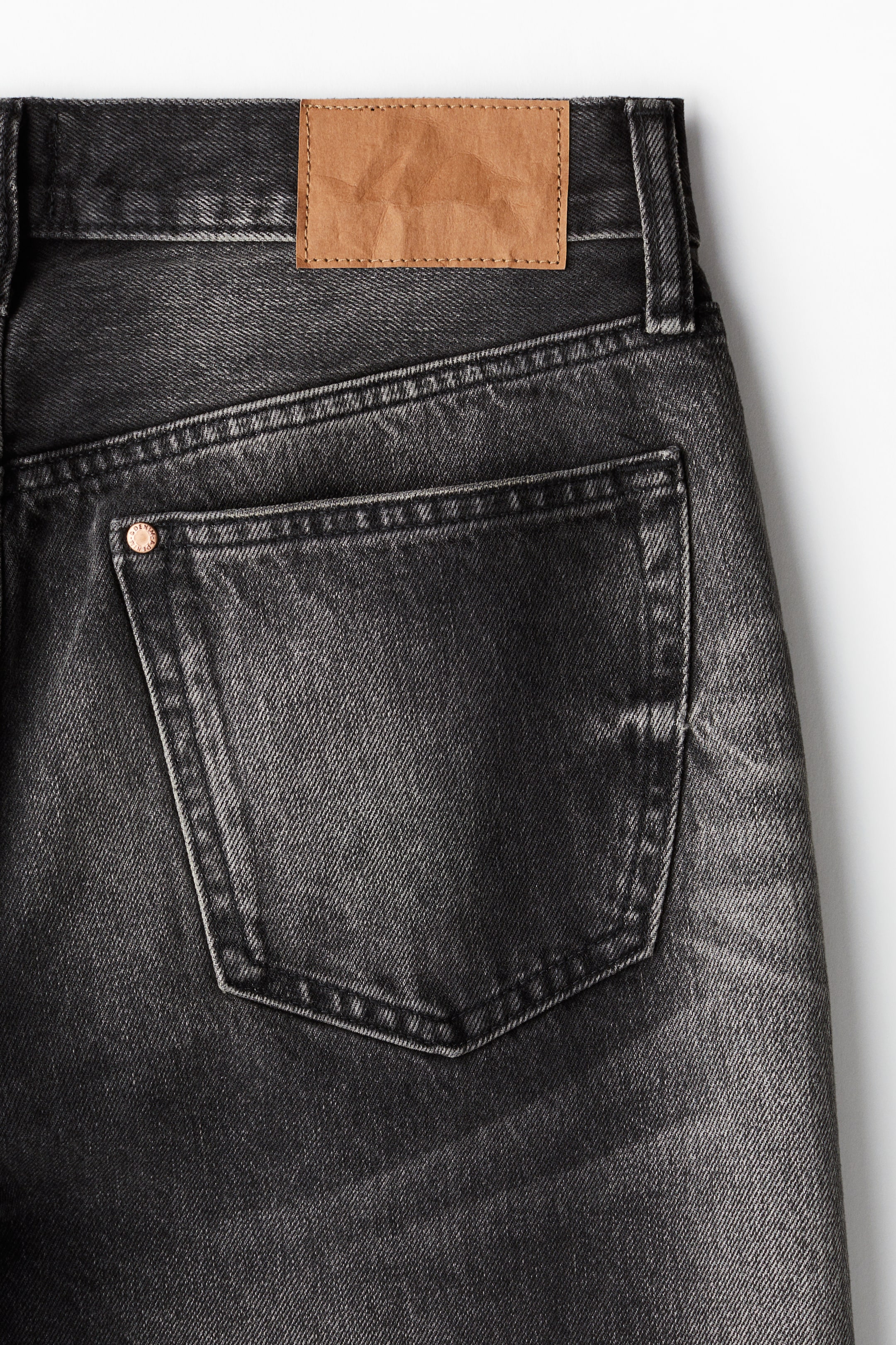 Relaxed Jeans - Denim black - Men | H&M GB 6