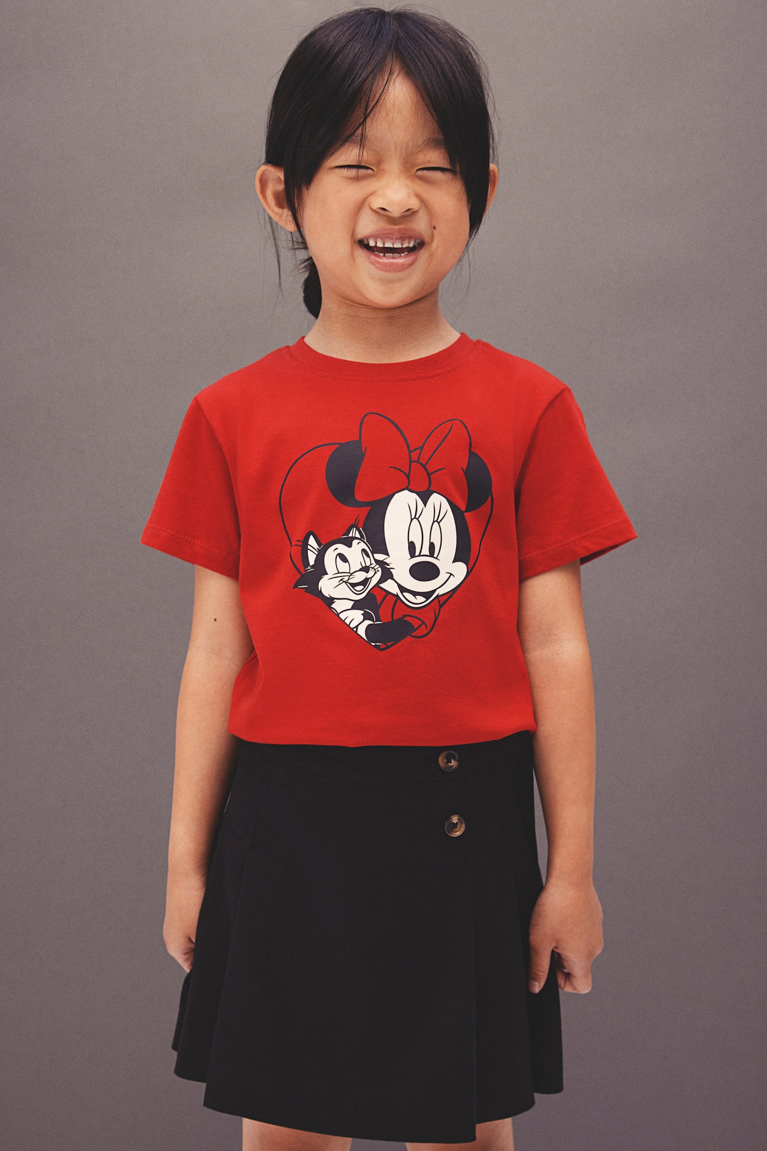 Printed T-shirt - Red/Minnie Mouse/Green/Minnie Mouse/White/Frozen/White/Lilo & Stitch/Pink/SmileyWorld®/White/Hello Kitty/Light pink/Bluey/Red/Peanuts - 4