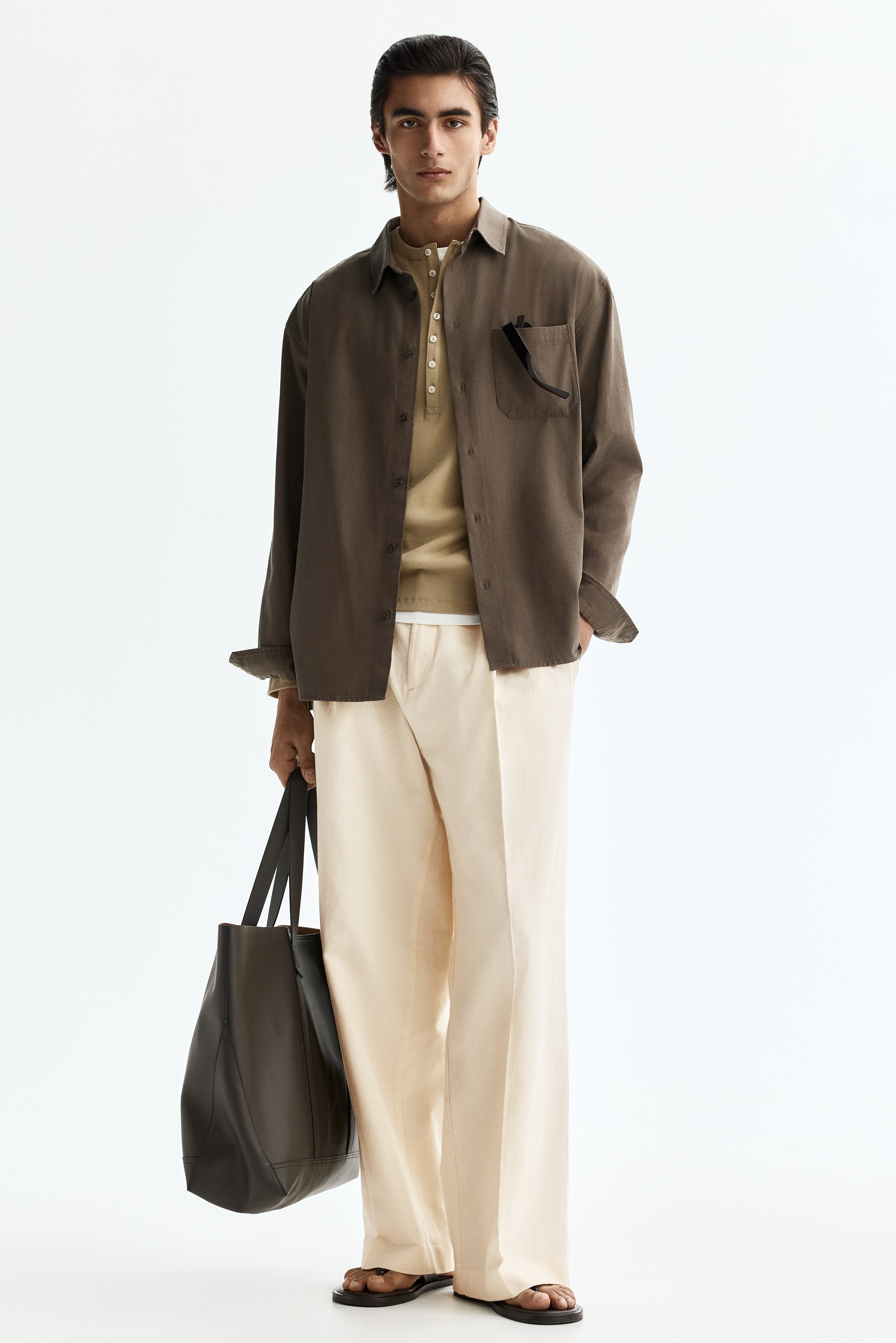 Loose-Fit Linen-Blend Pants from H&M - $49.99