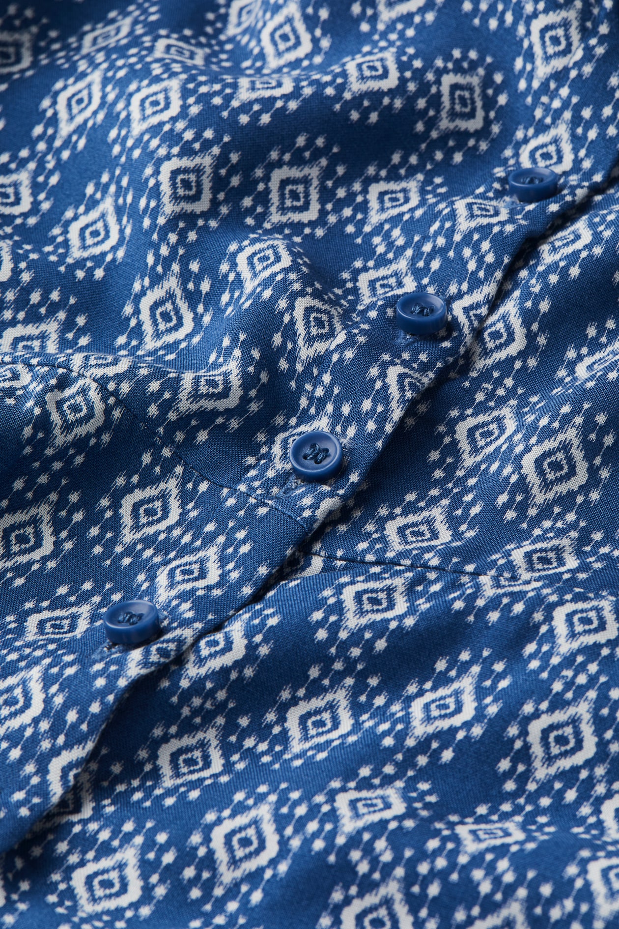 Skaterkleid mit puff rmeln blau gemustert kids h m de
