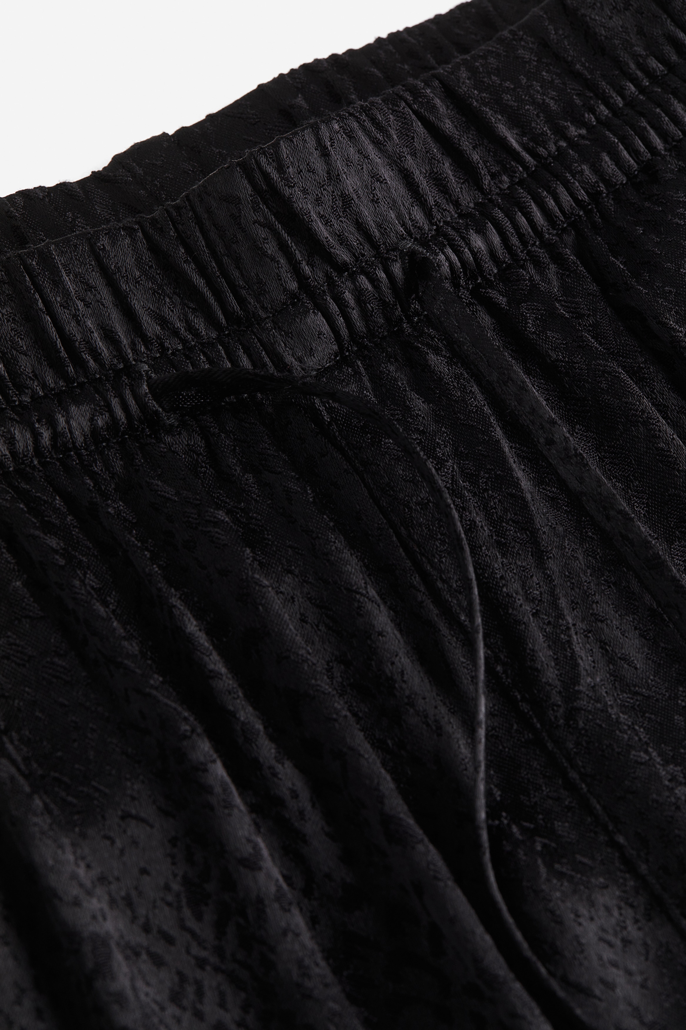 Twill drawstring trousers