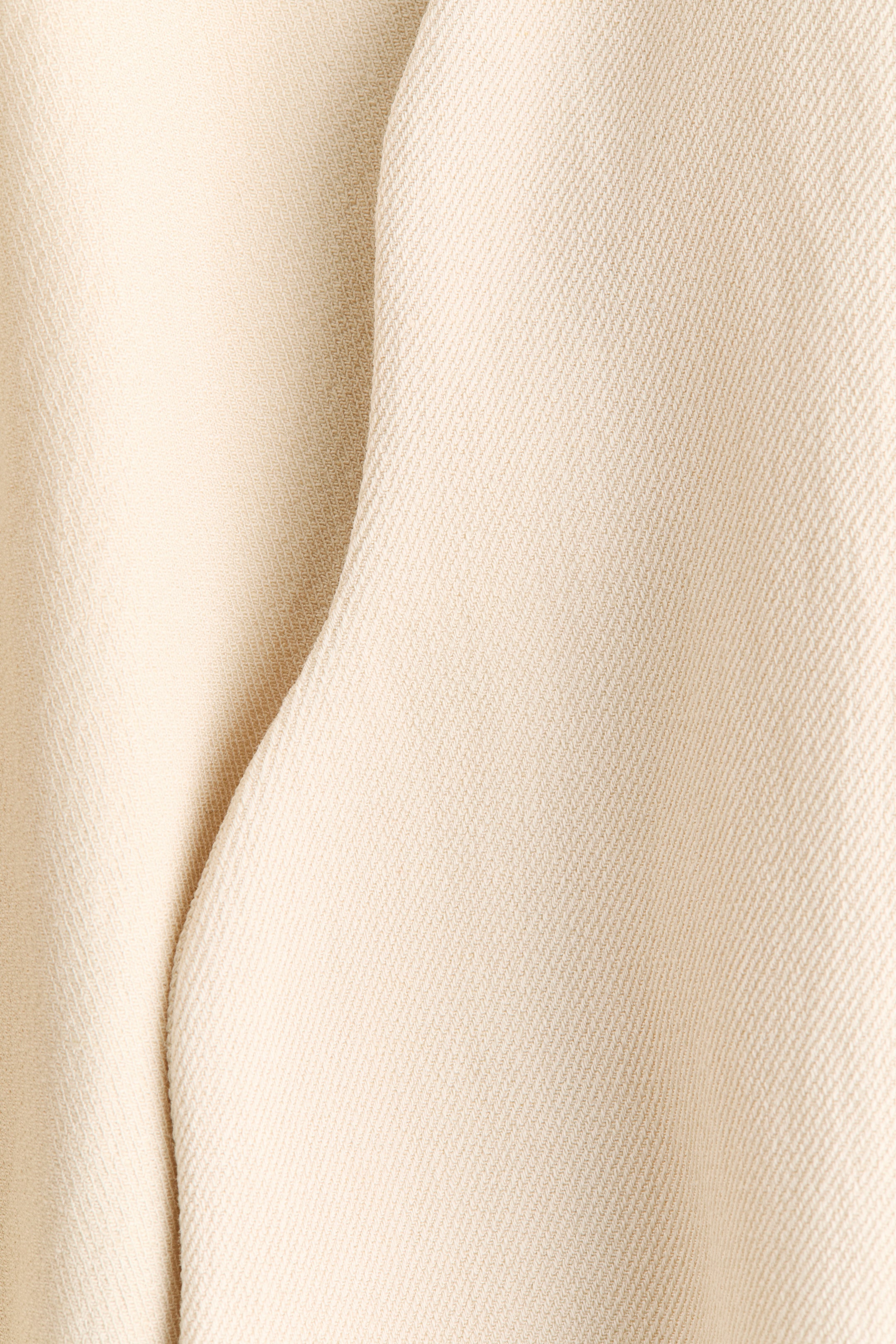 Linen-Blend Tie-Front Jacket
