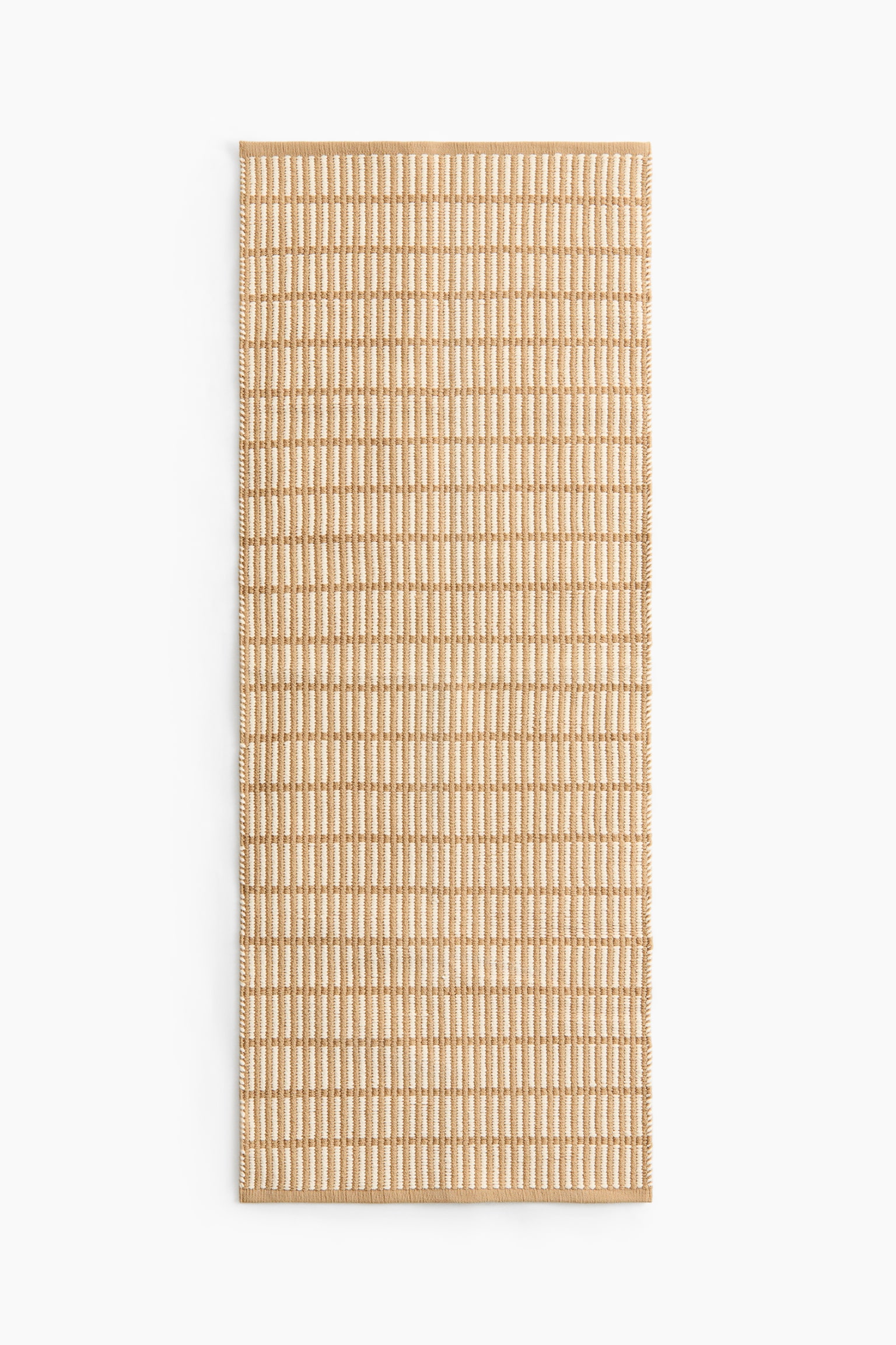 Indoor/outdoor runner rug - Dark beige/Light beige - 1