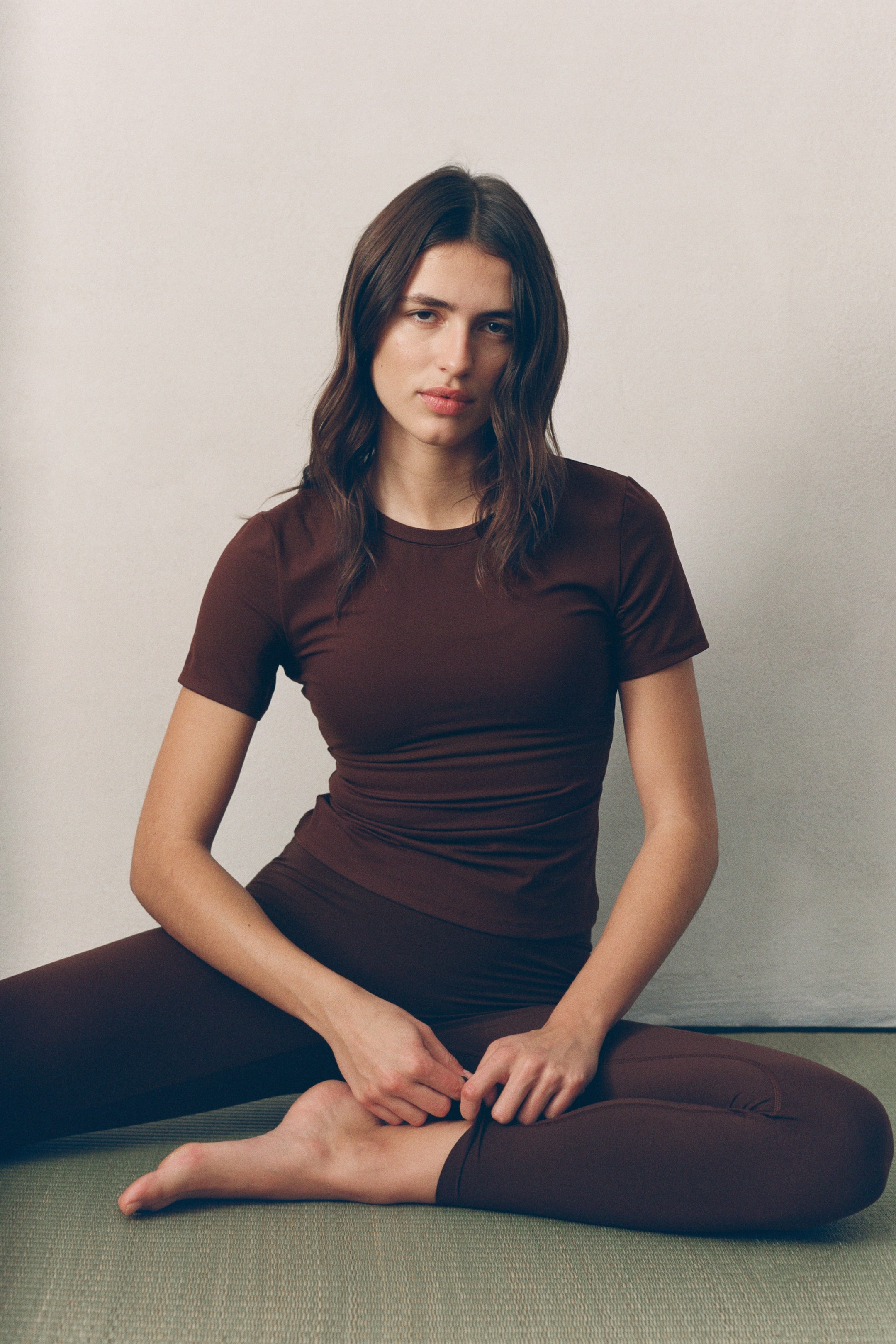 View larger image: Sports T-Shirt with SoftMove™ - Brown - Ladies | H&M US 1