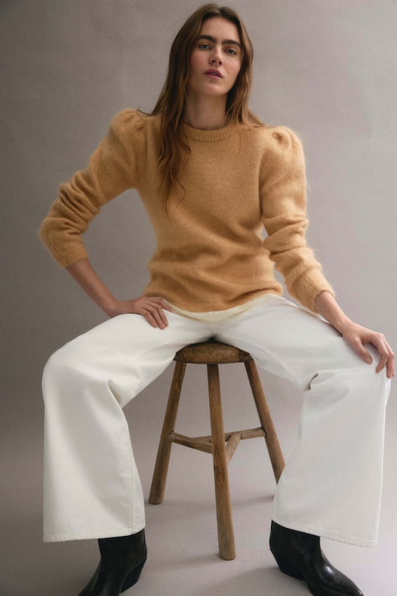Sweter z domieszką moheru
