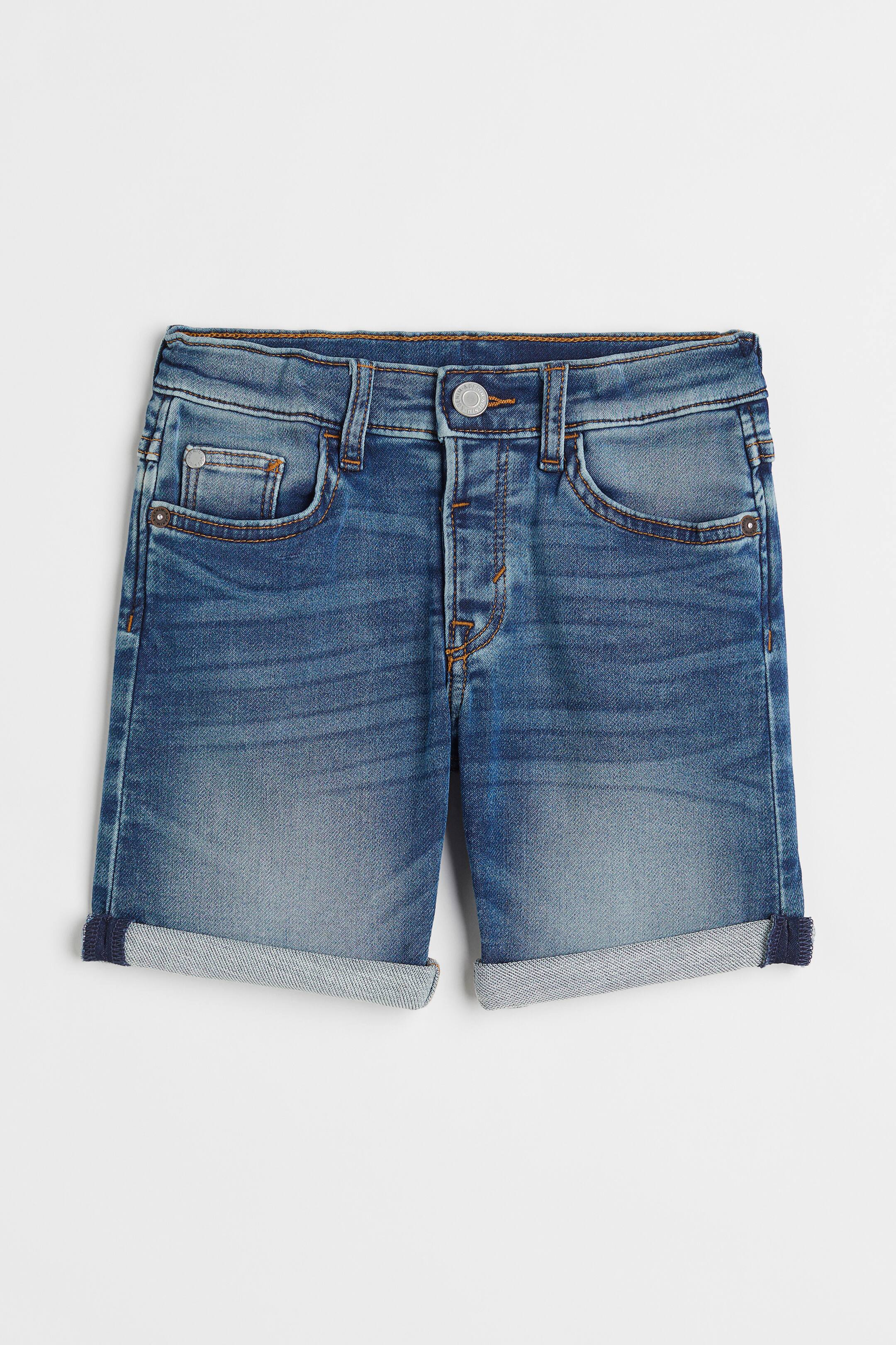 View larger image: Super Soft Slim Fit Shorts - Denim blue - Kids | H&M AU 1