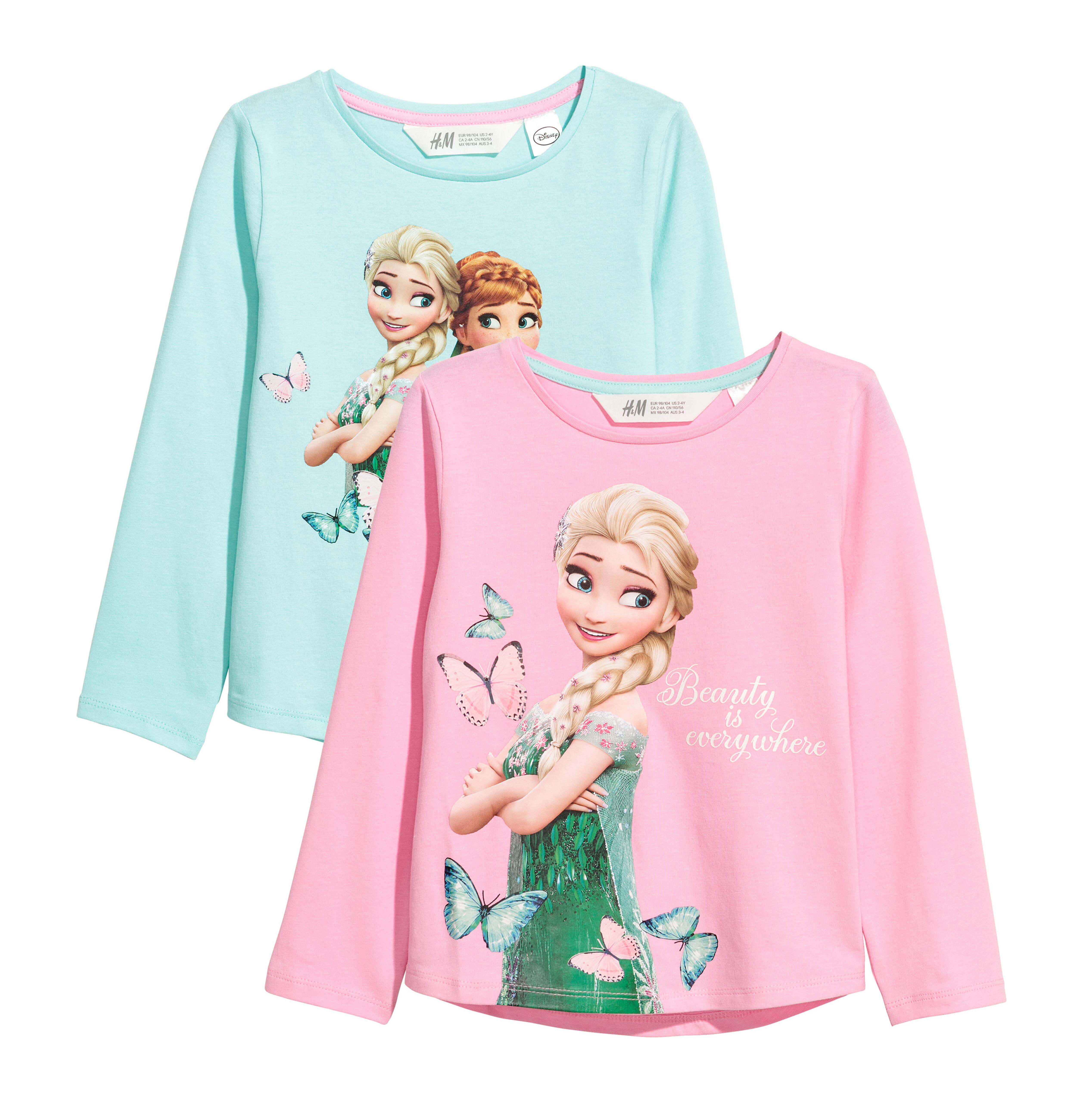 Camisetas fashion frozen h&m