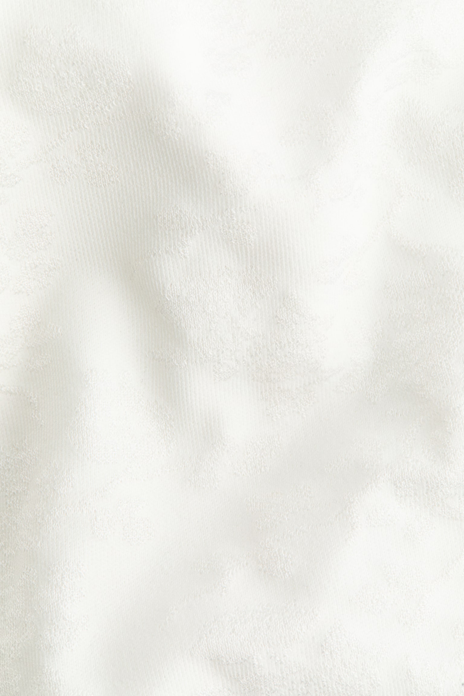Женский топ H&M Button-Detail Jacquard Jersey Top, цвет: Белый — фото 6