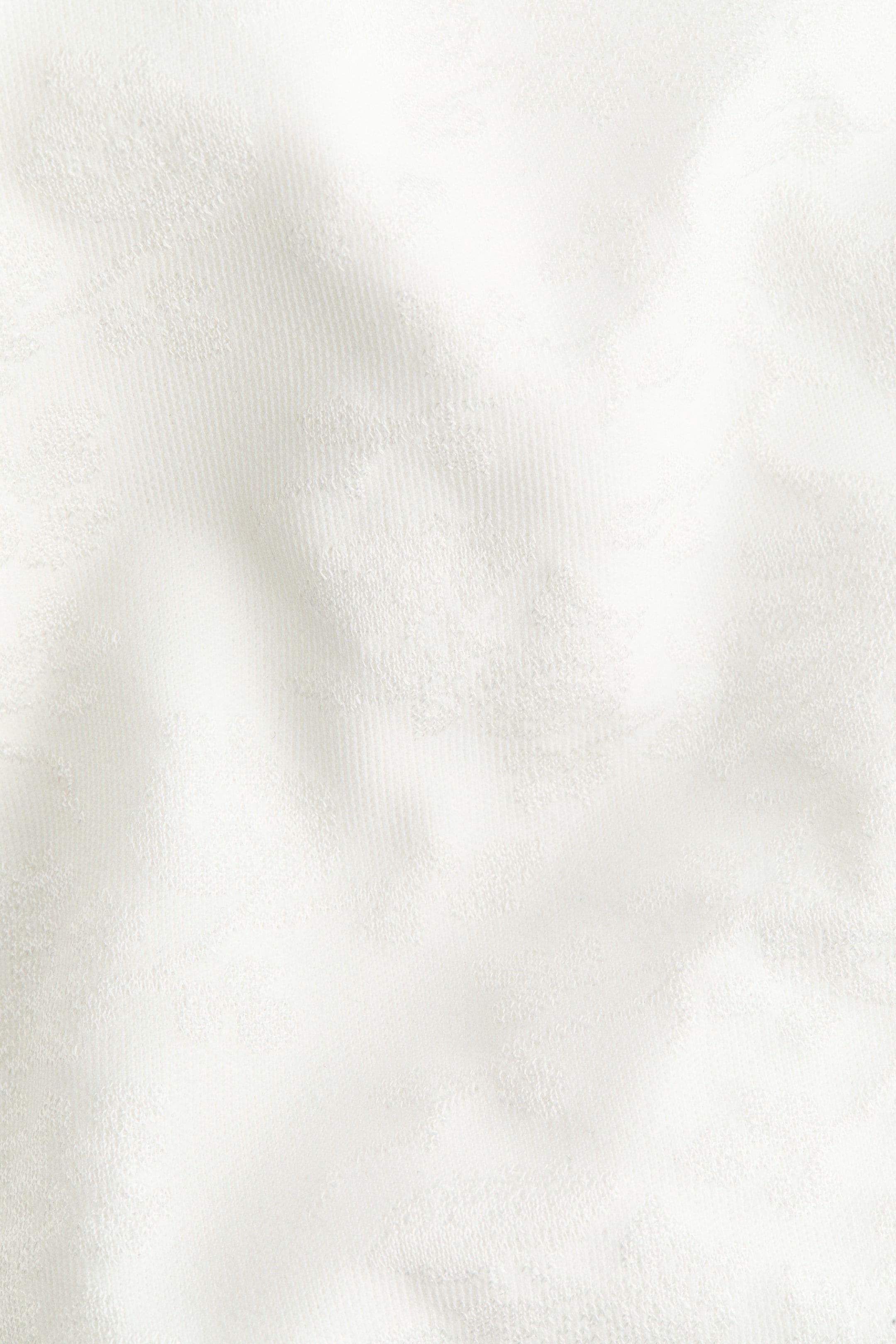 Button-Detail Jacquard Jersey Top