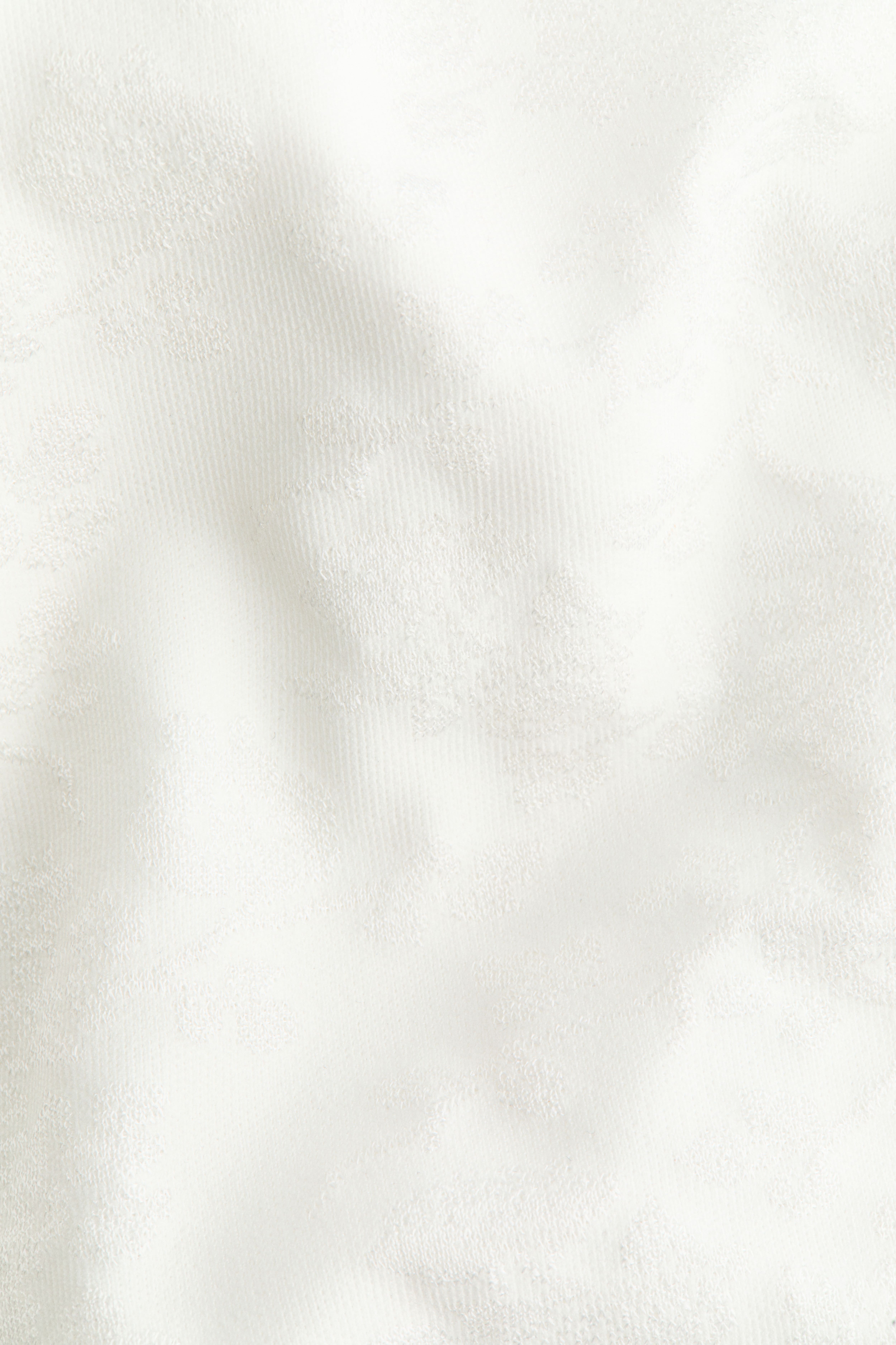 Button-Detail Jacquard Jersey Top