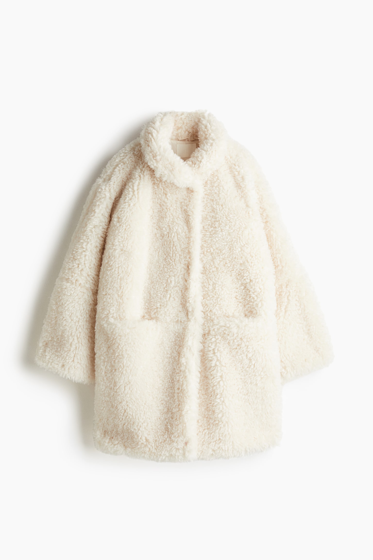 Fluffy coat - Cream/Black - 2