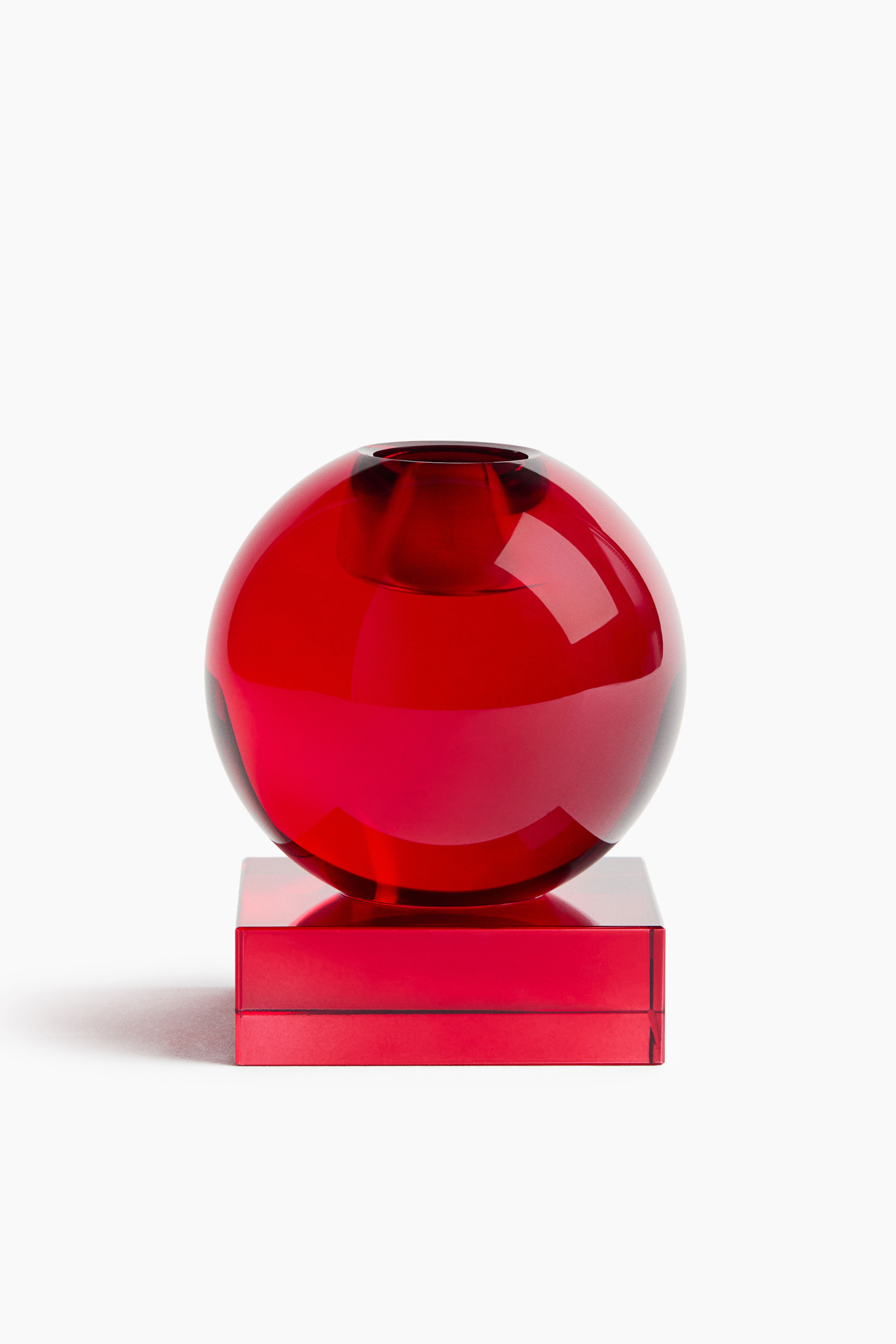 Small Glass Candlestick