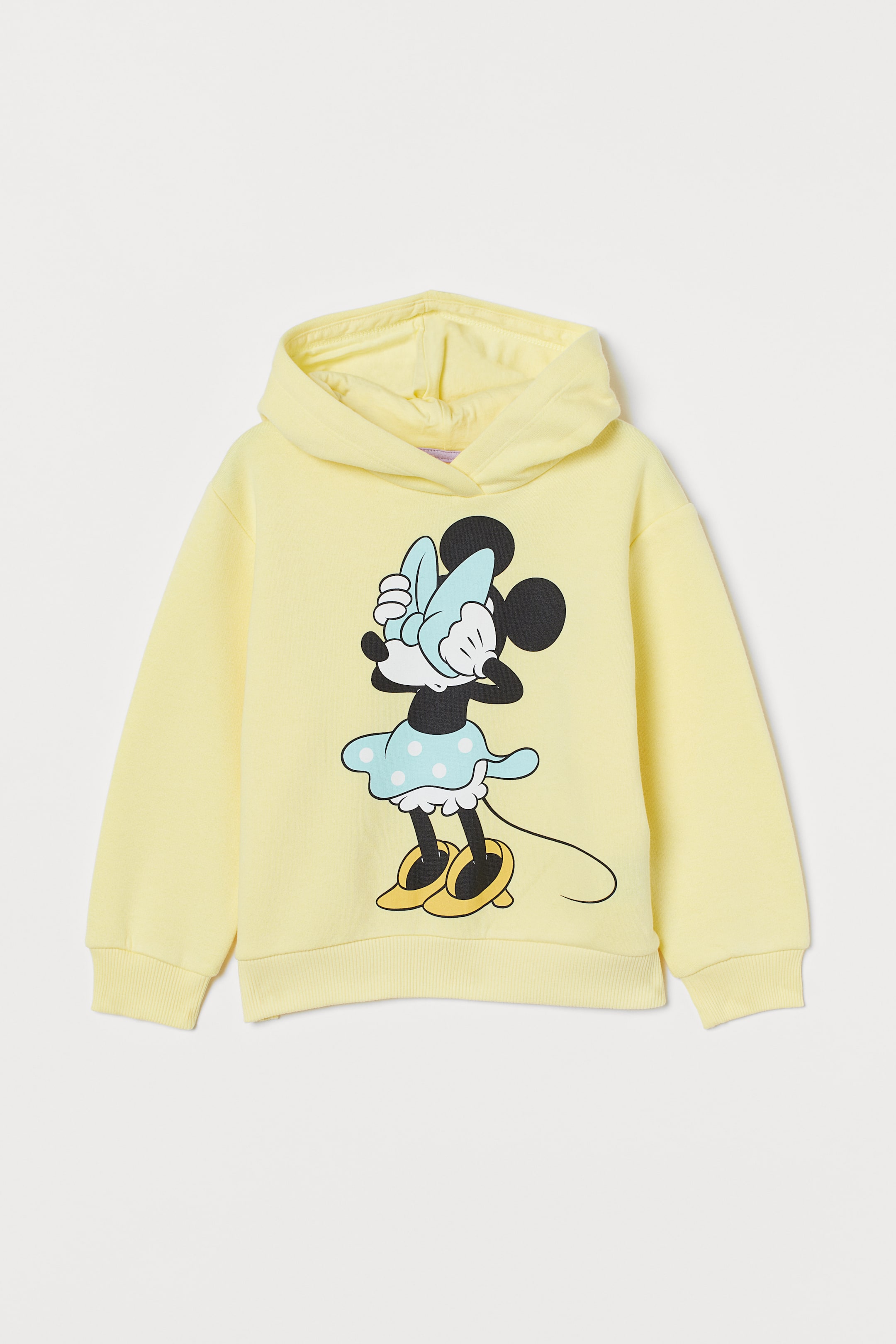 Printed Hoodie - Light yellow/Minnie Mouse - Kids | H&M US