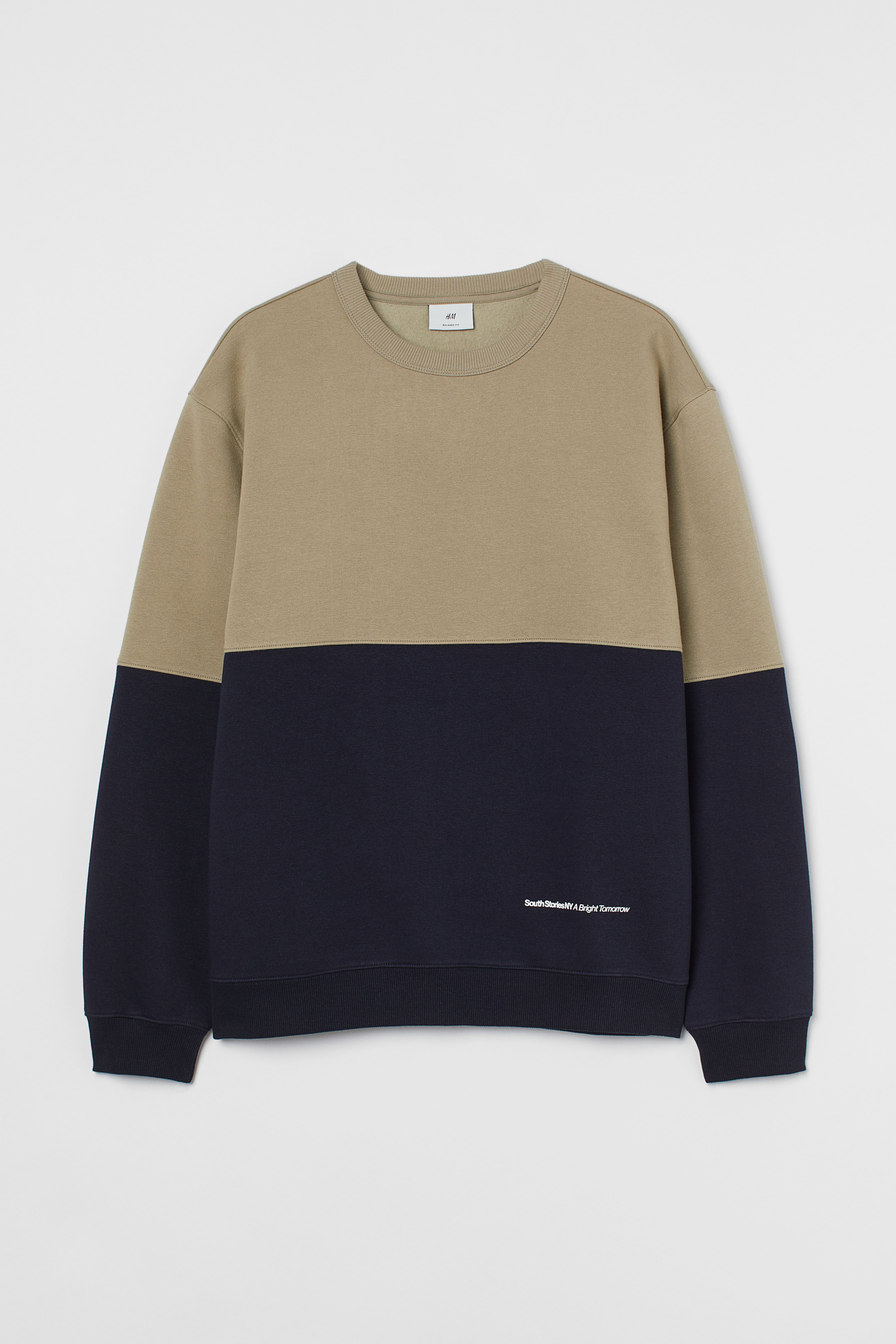 H&m men's relaxed fit sweatshirt sale